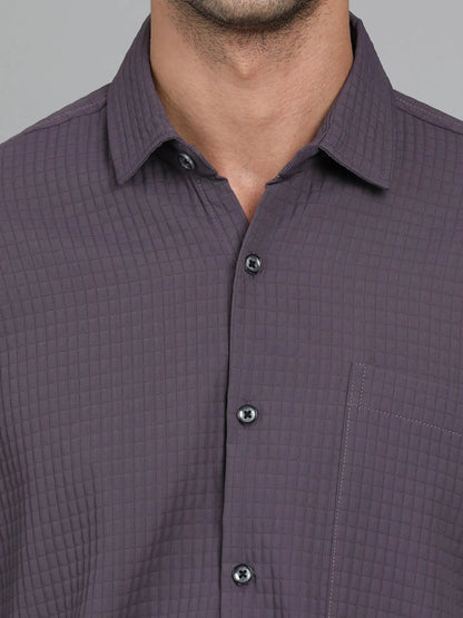 Popping Purple Imported Drop Shoulder Shirt fort Men 