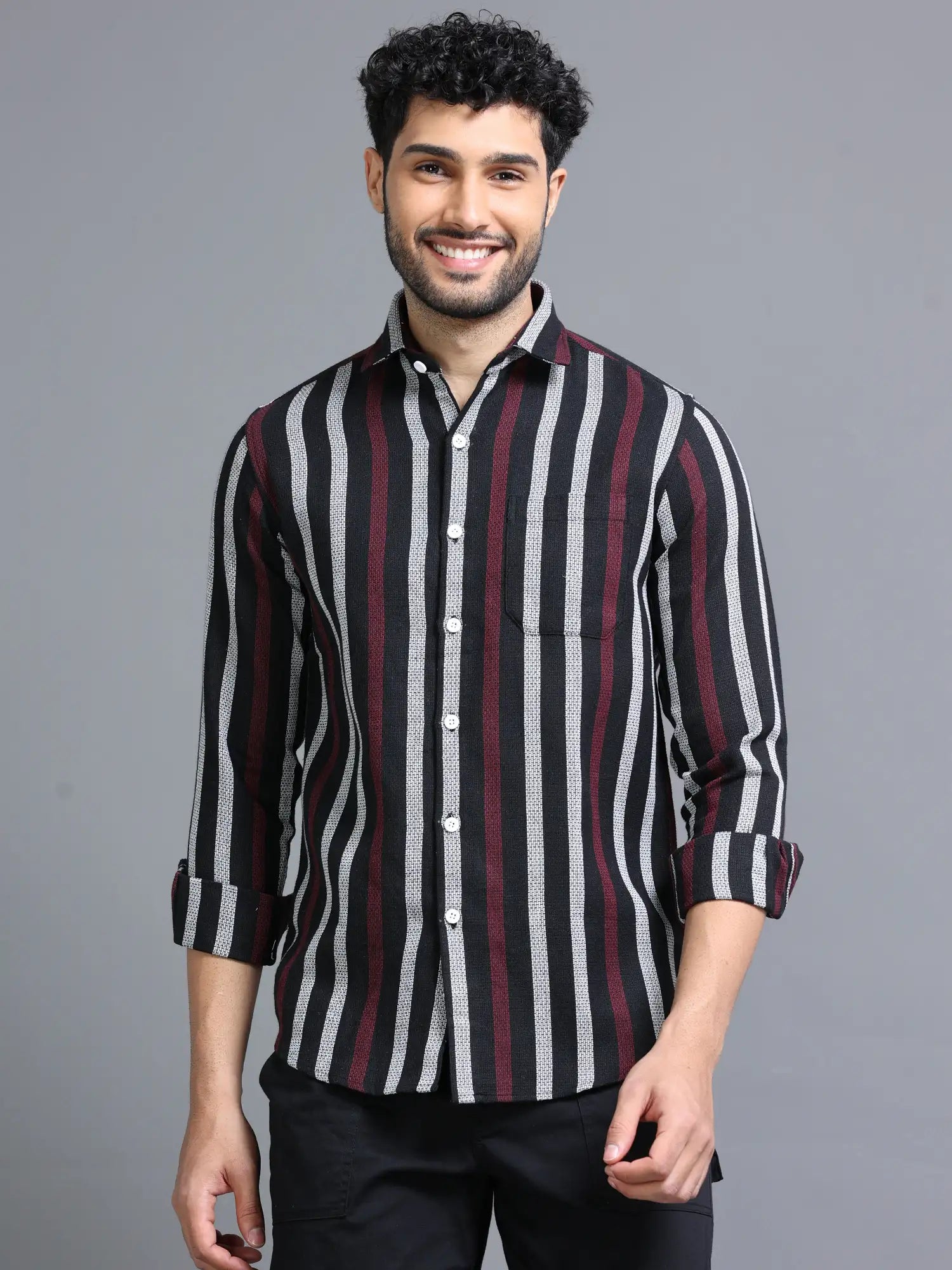 Multicolor Khadi Shirt for Men