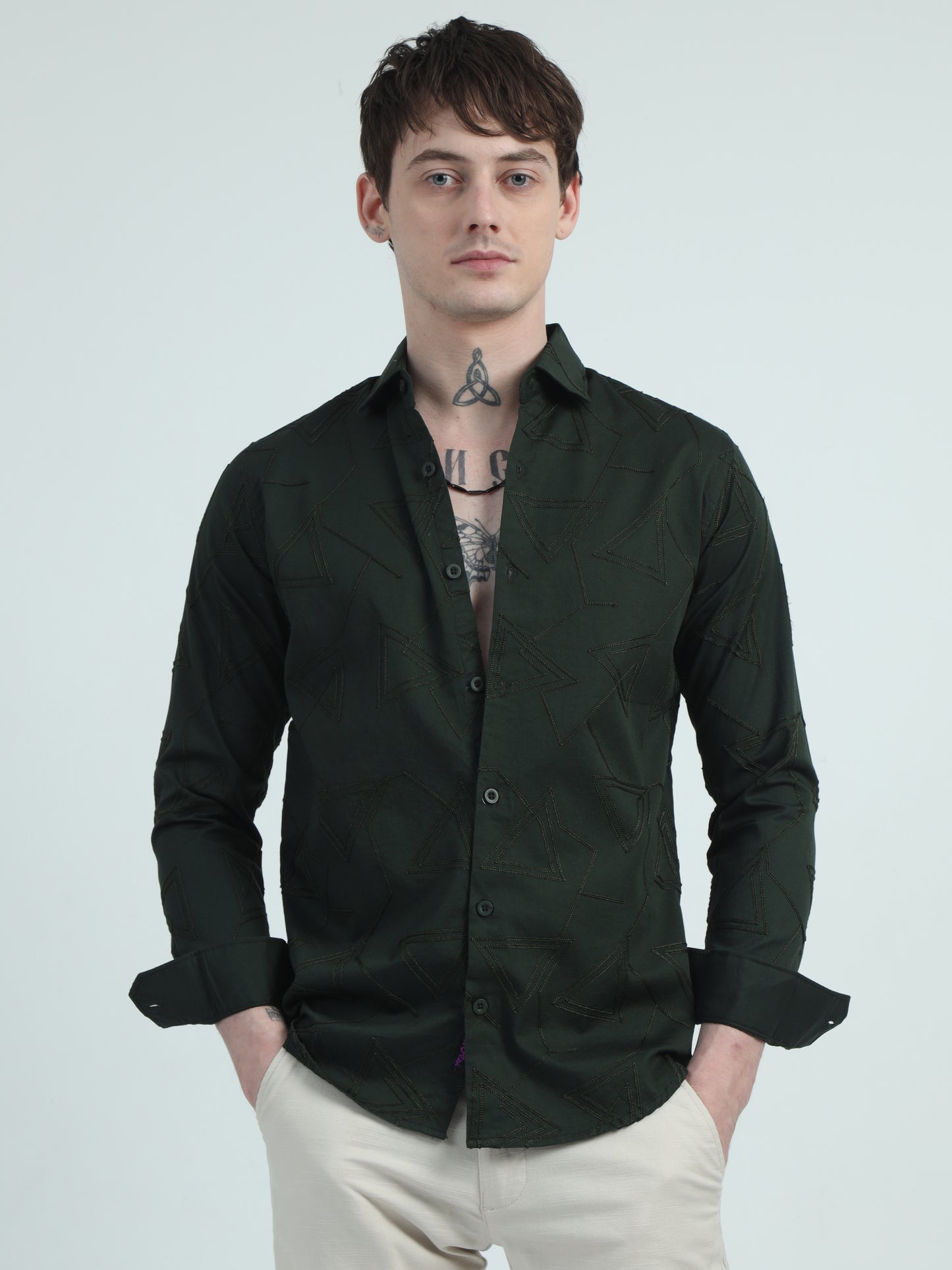 Bottle Green Elegance Shirt