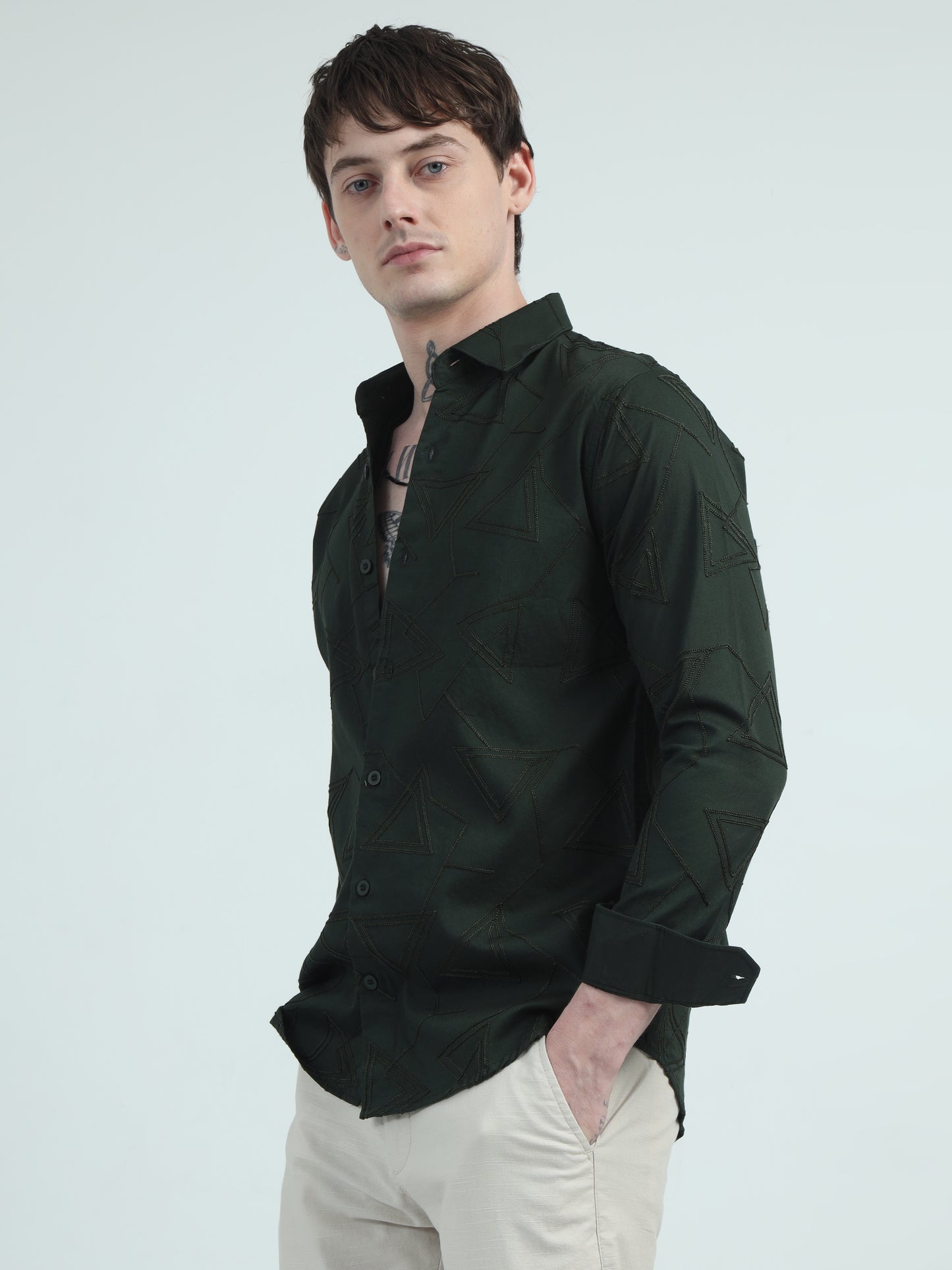 Bottle Green Elegance Shirt