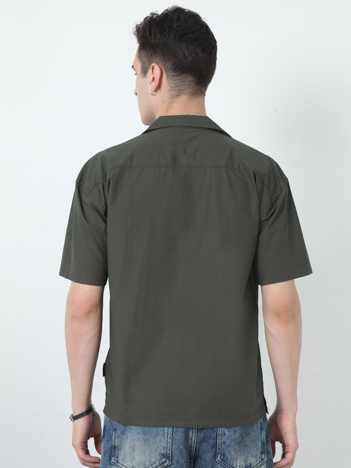 Olive Relaxed Fit Shirt