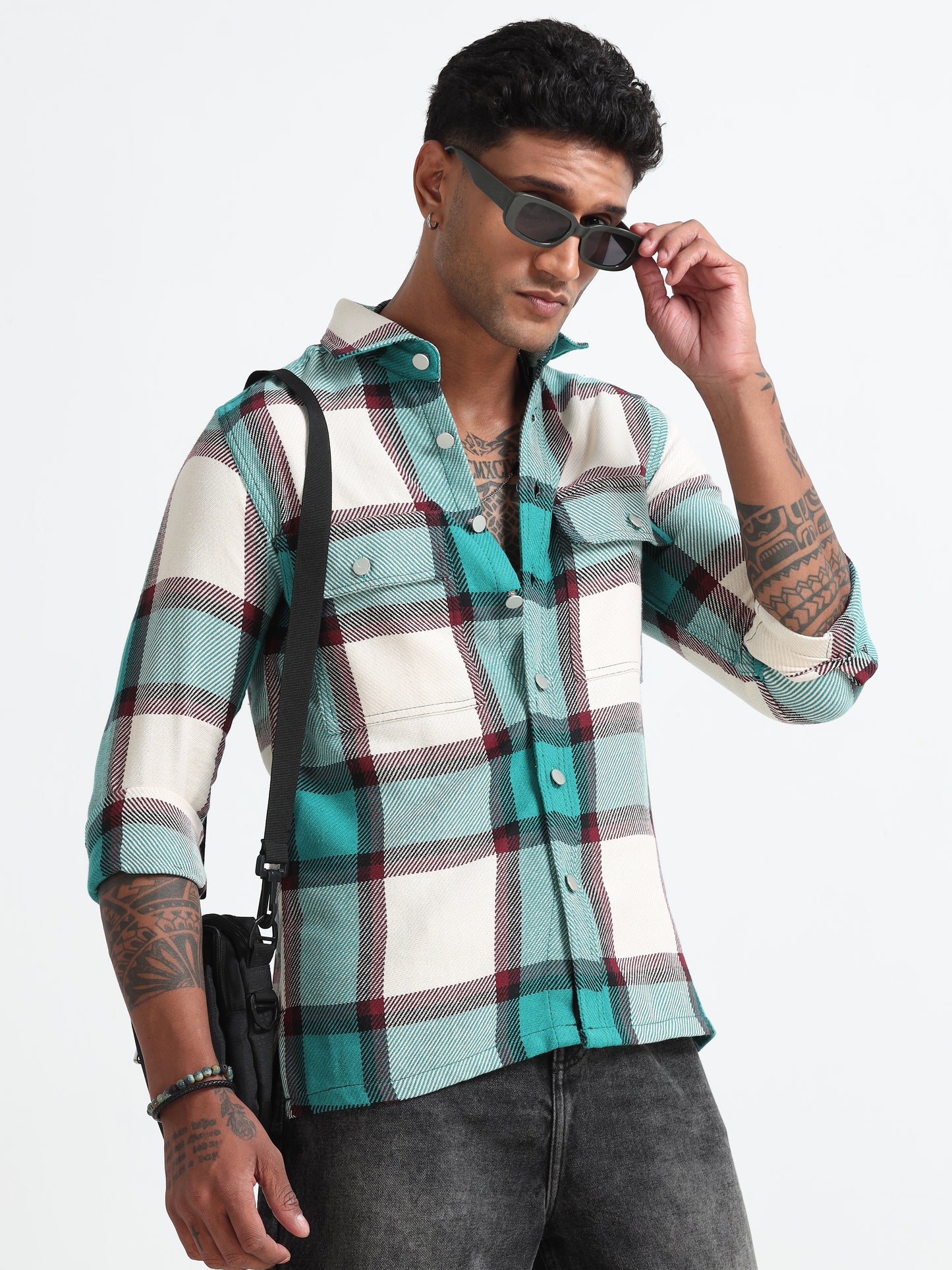 Blue Regular Checks Shirt