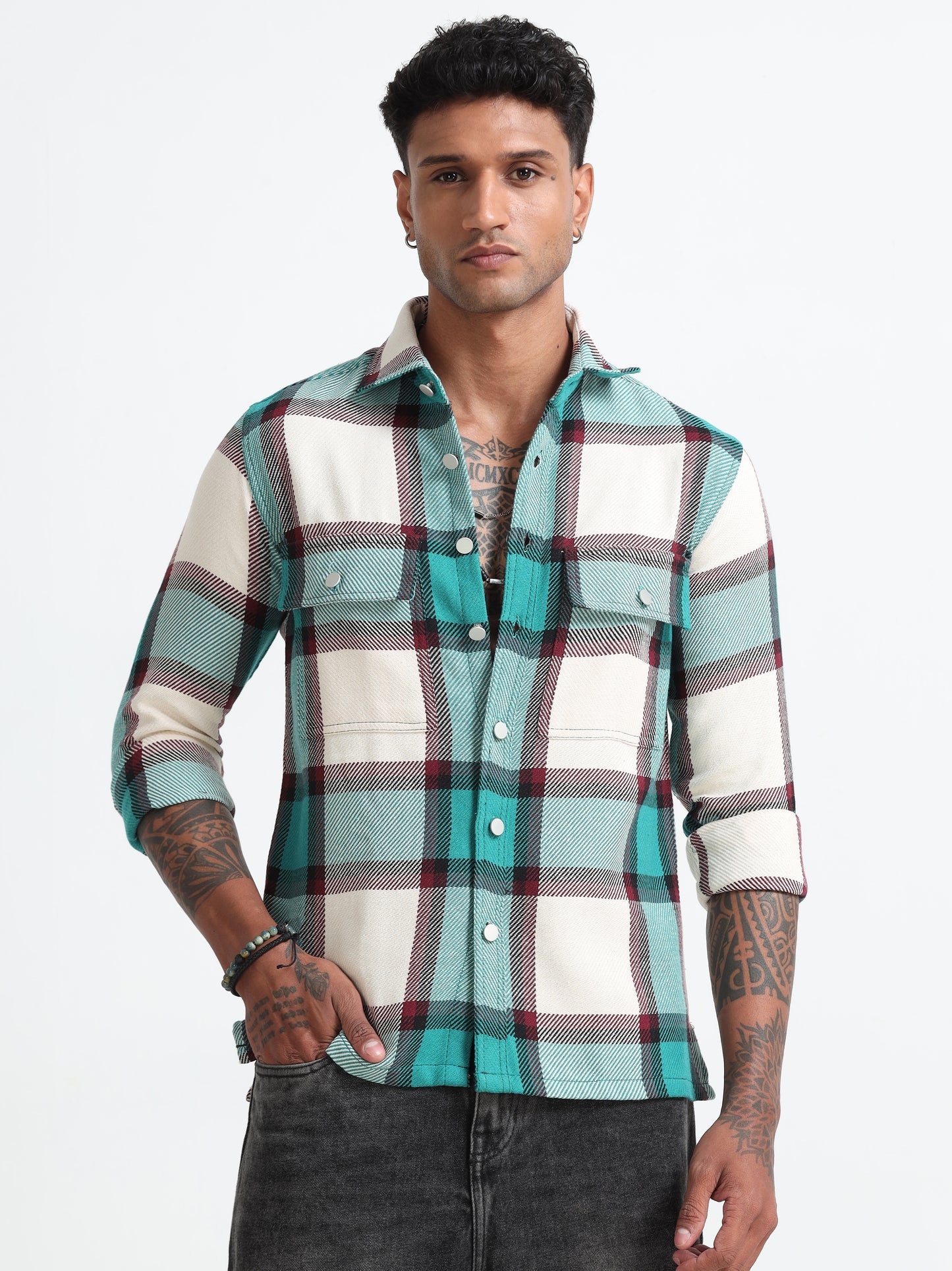 Blue Regular Checks Shirt