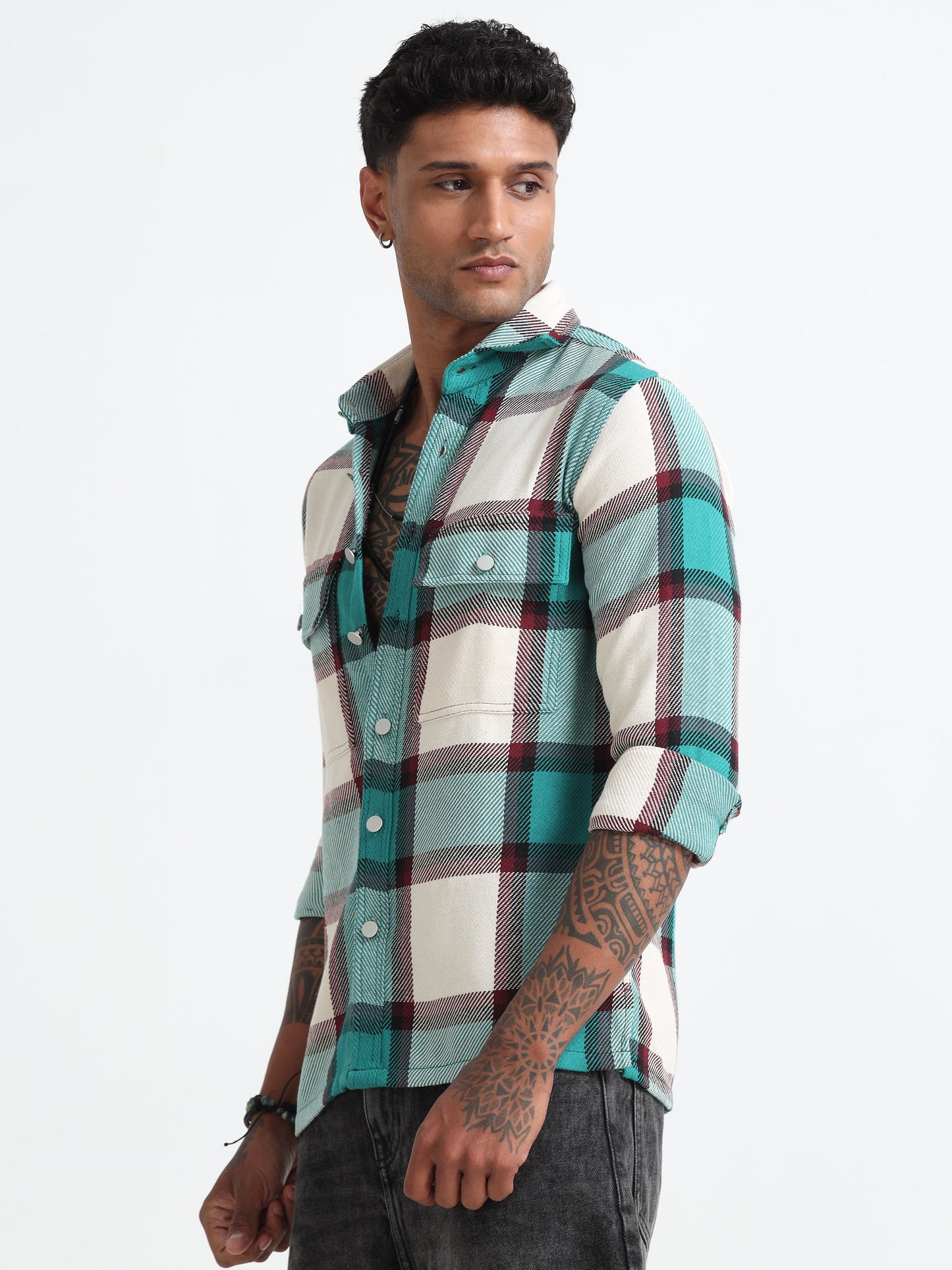 Blue Regular Checks Shirt