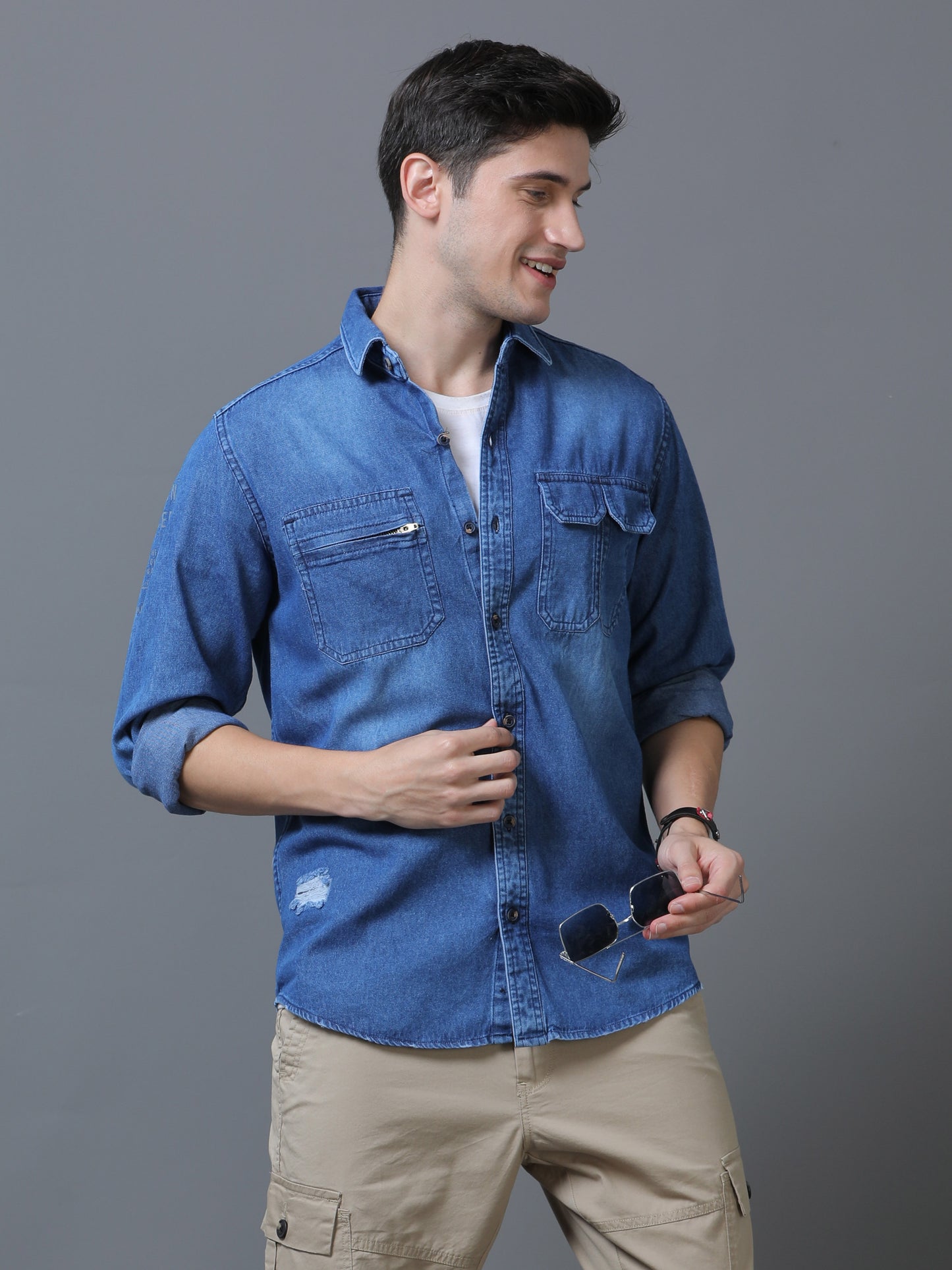 Light Wash Denim Shirt