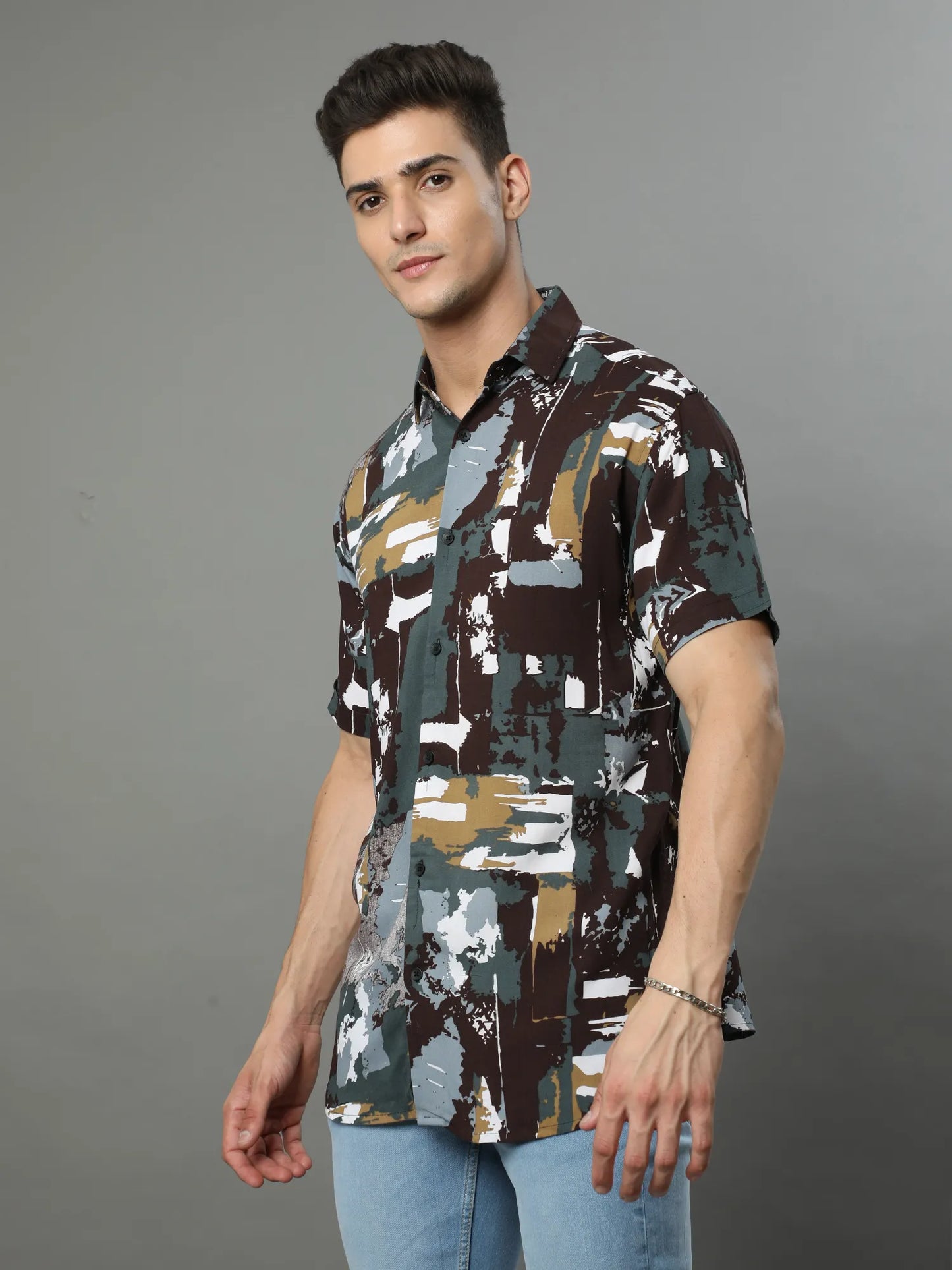 Versatile Elegance Rayon Shirt for Men