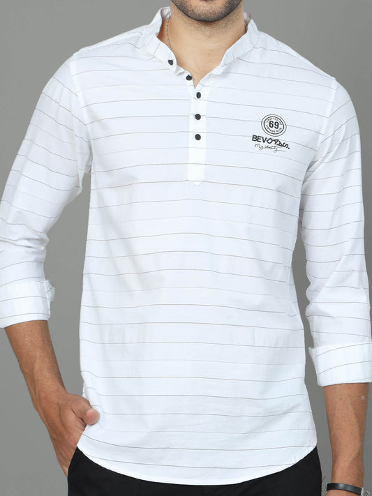 White Kurta Cotton Shirt