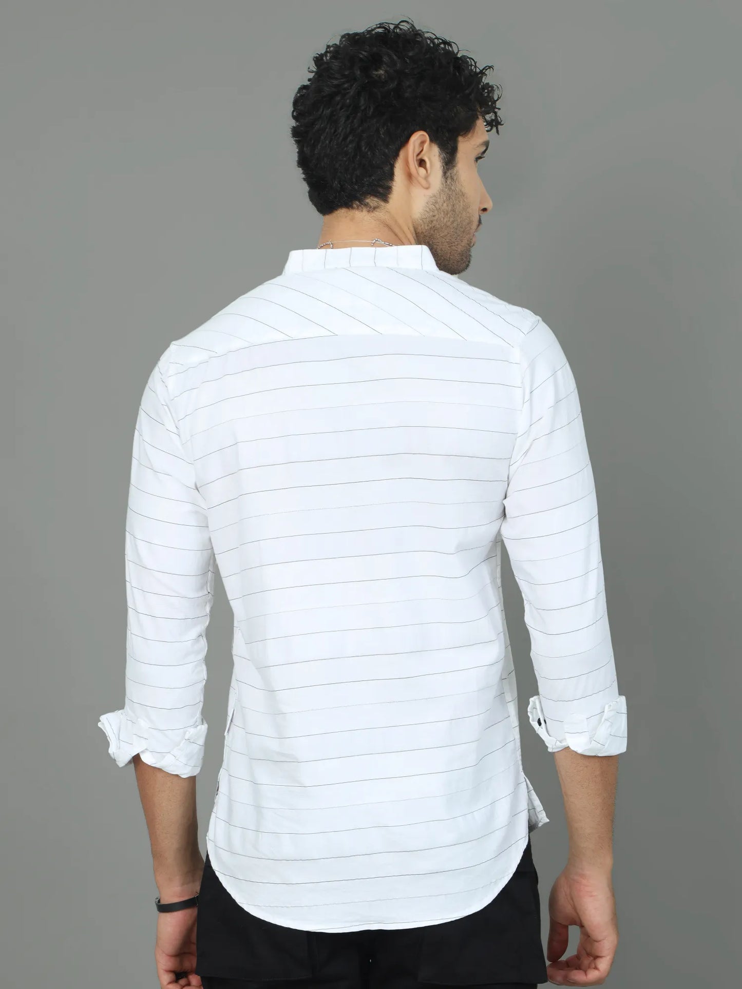 White Kurta Cotton Shirt for Men 