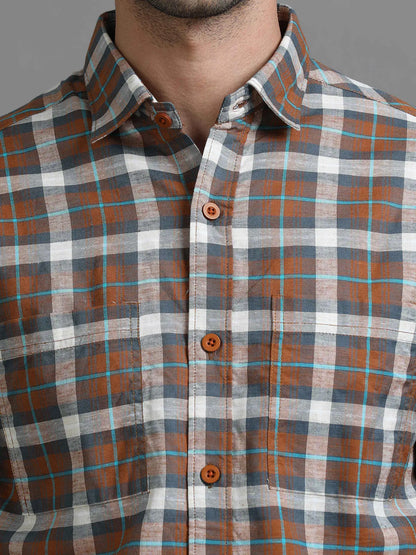 Tough and Rusty Checkered Shirt for Men 