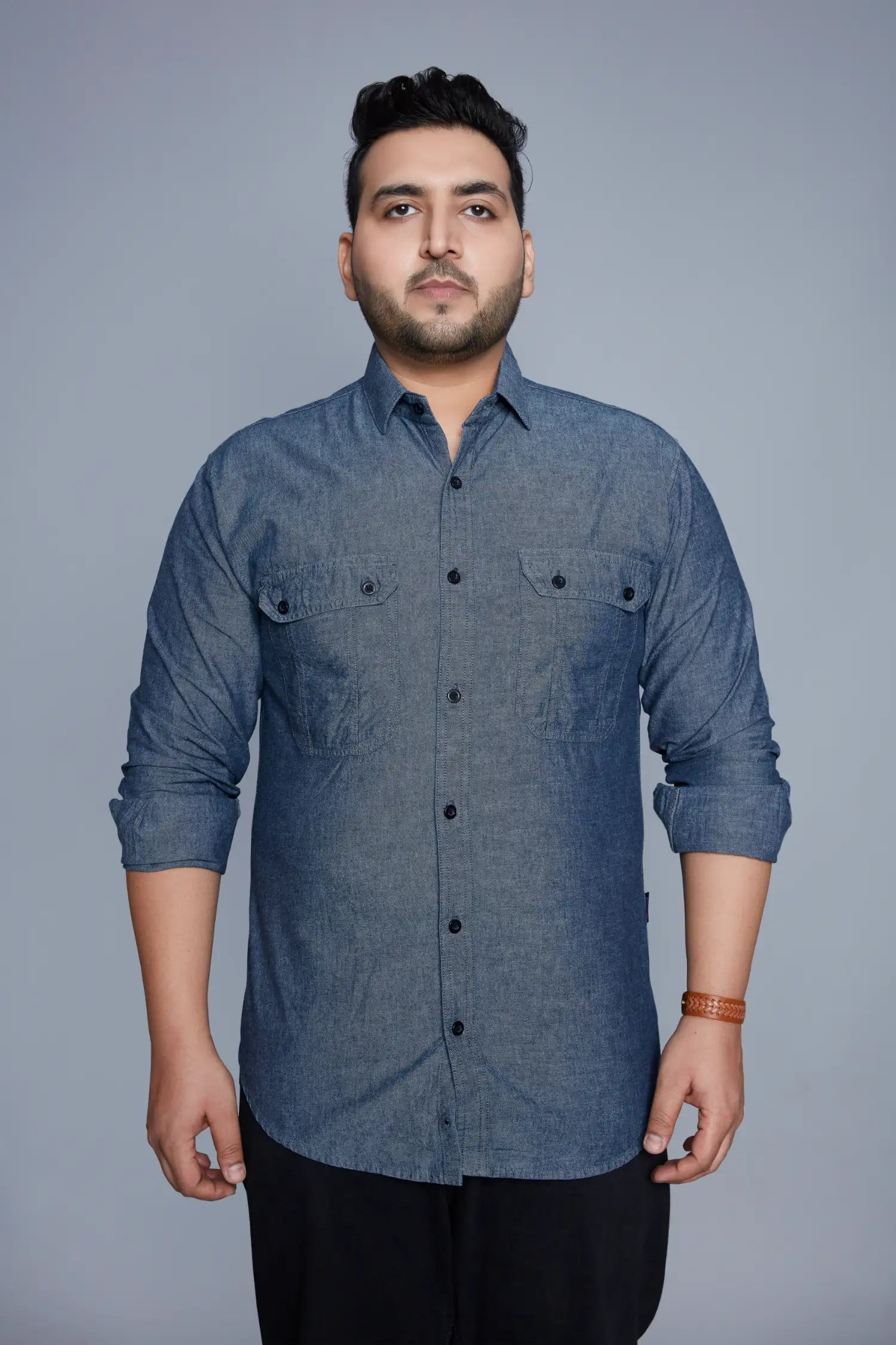 Blue Denim Shirt for Men