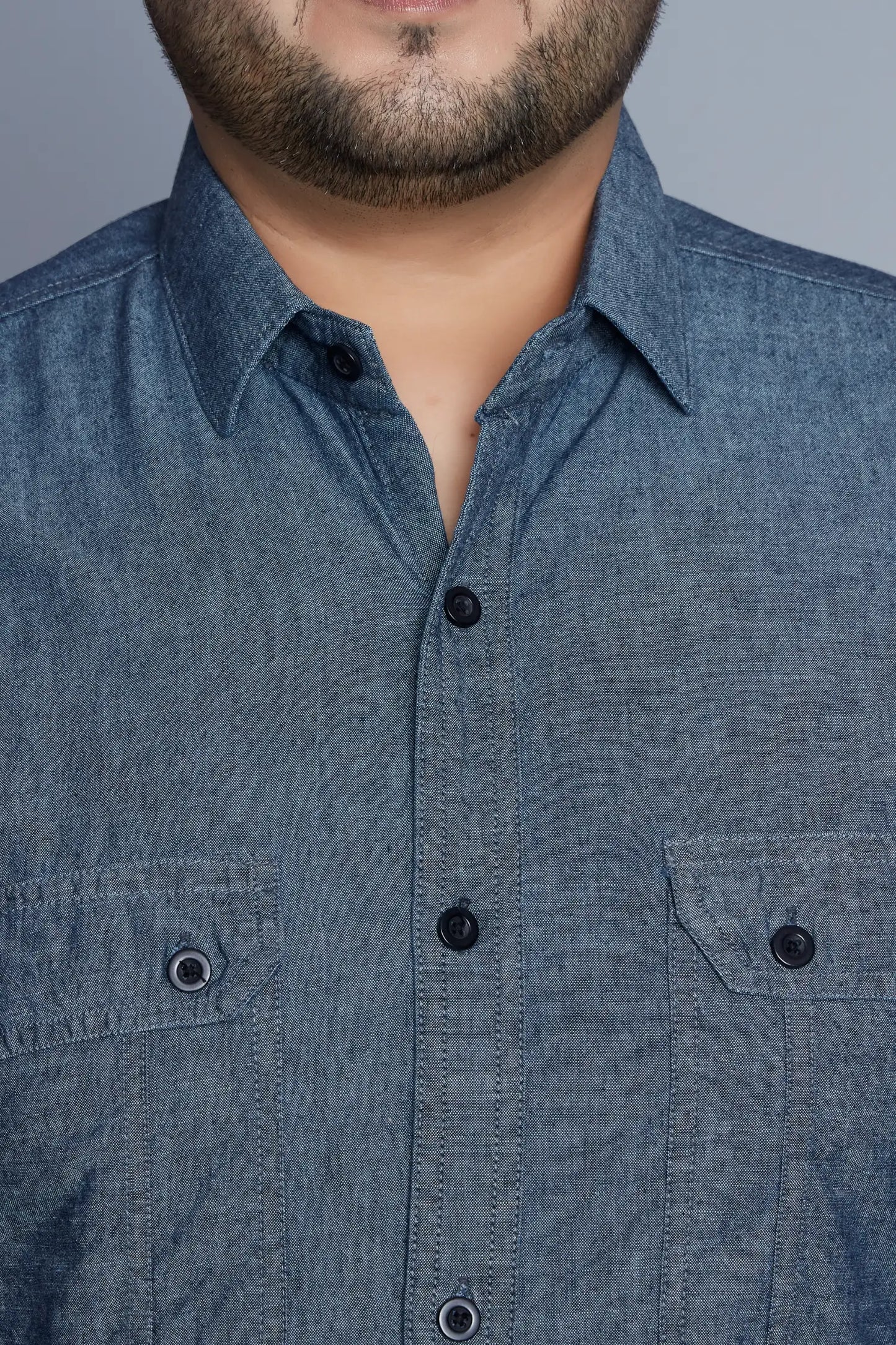 Blue Denim Shirt for Men