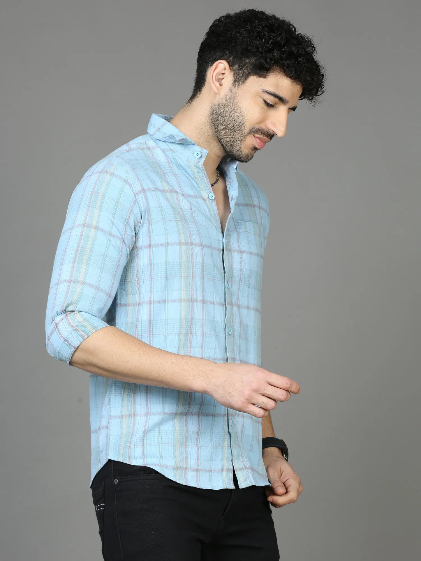 Cool Aid Blue Checkered Shirt for Men 
