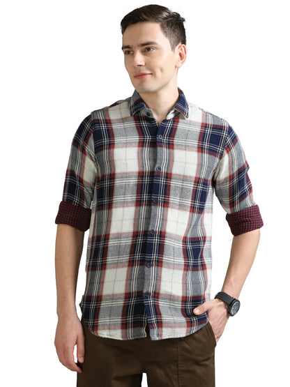 Red-y Checkered Shirt for Men 
