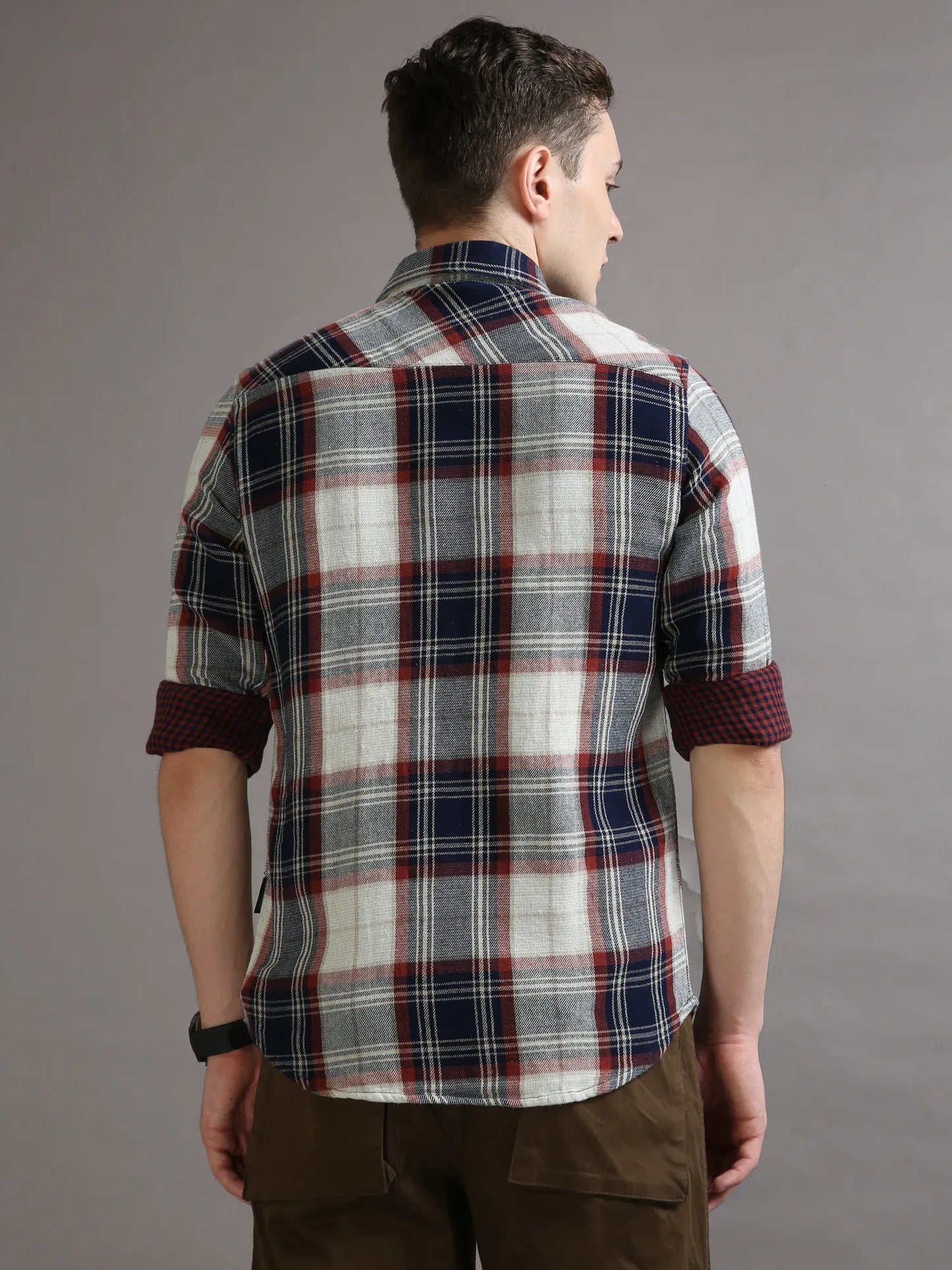 Red-y Checkered Shirt for Men 