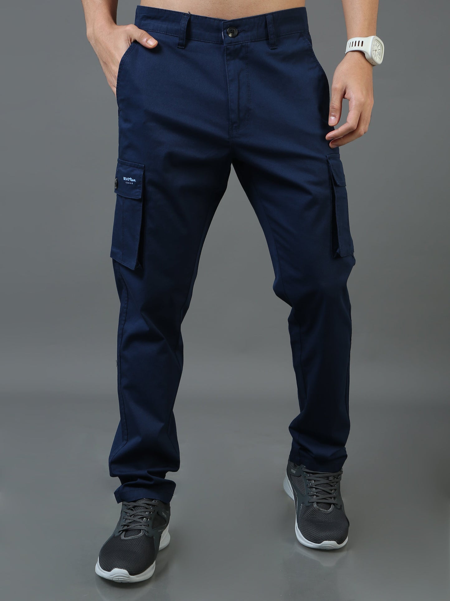 Blue Zodiac Cotton Cargo Pant