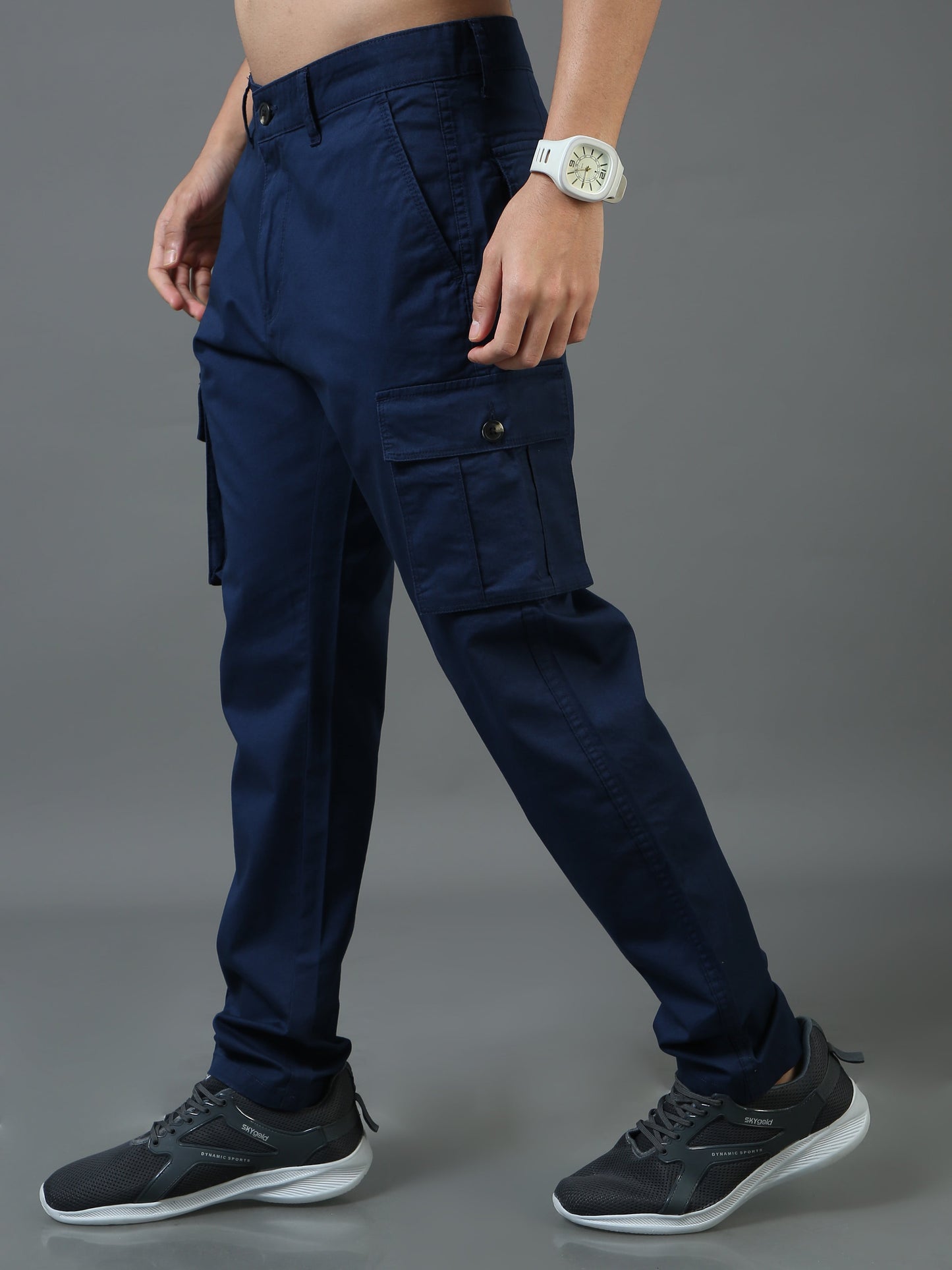 Blue Zodiac Cotton Cargo Pant