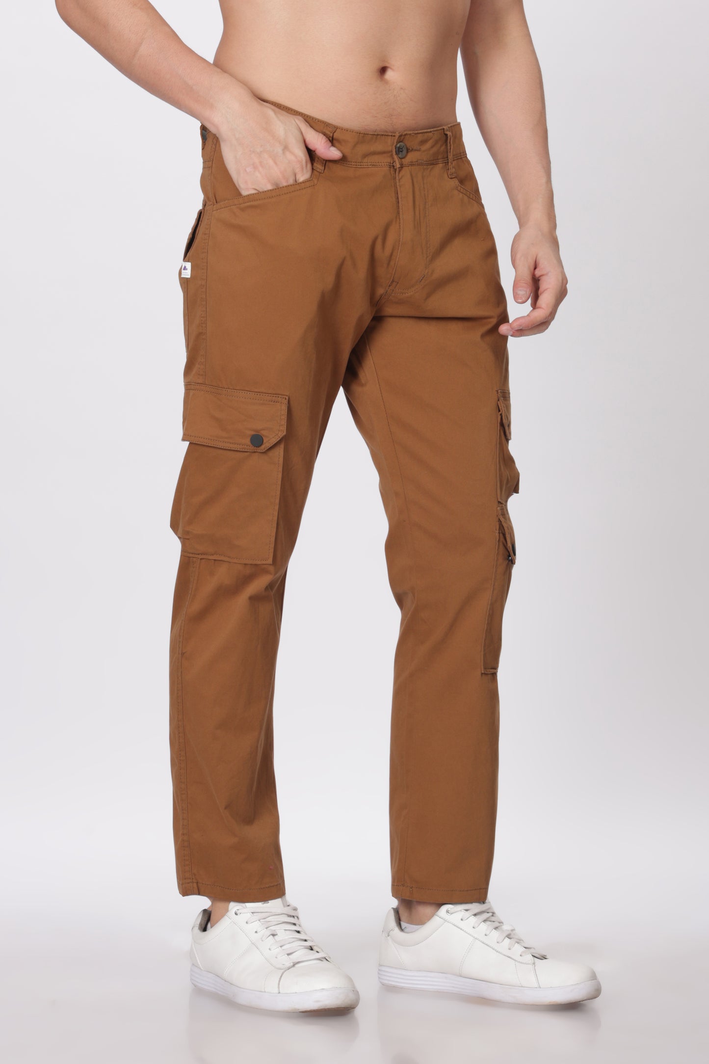 Gold Comfort Fit Cargo Pants