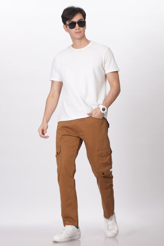 Gold Comfort Fit Cargo Pants