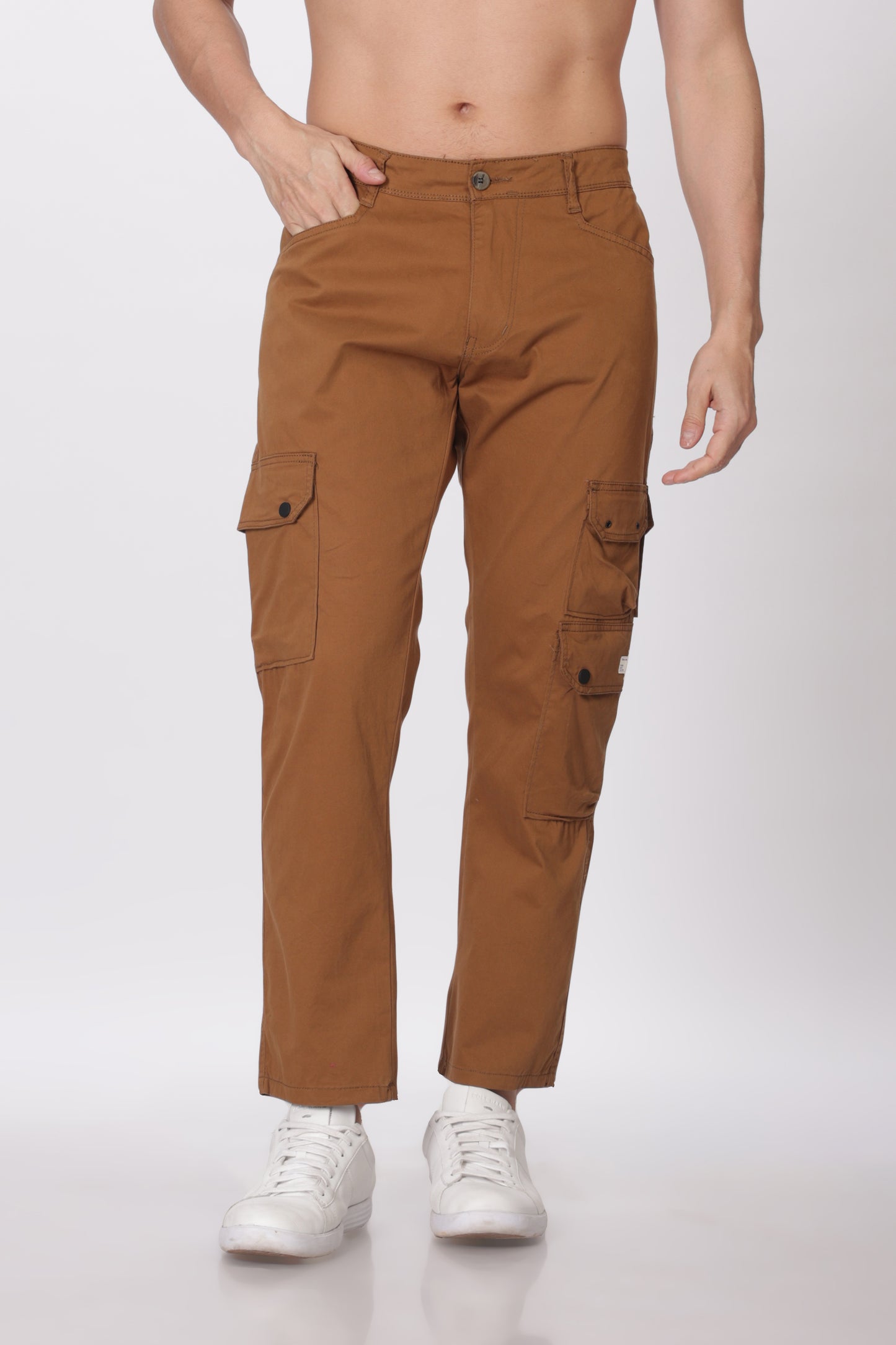 Gold Comfort Fit Cargo Pants