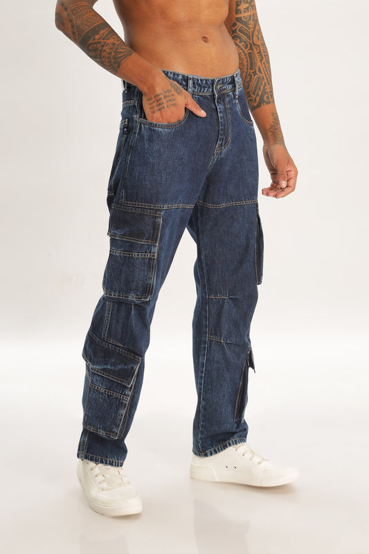 Dark Baggy Fit Baggy Denims