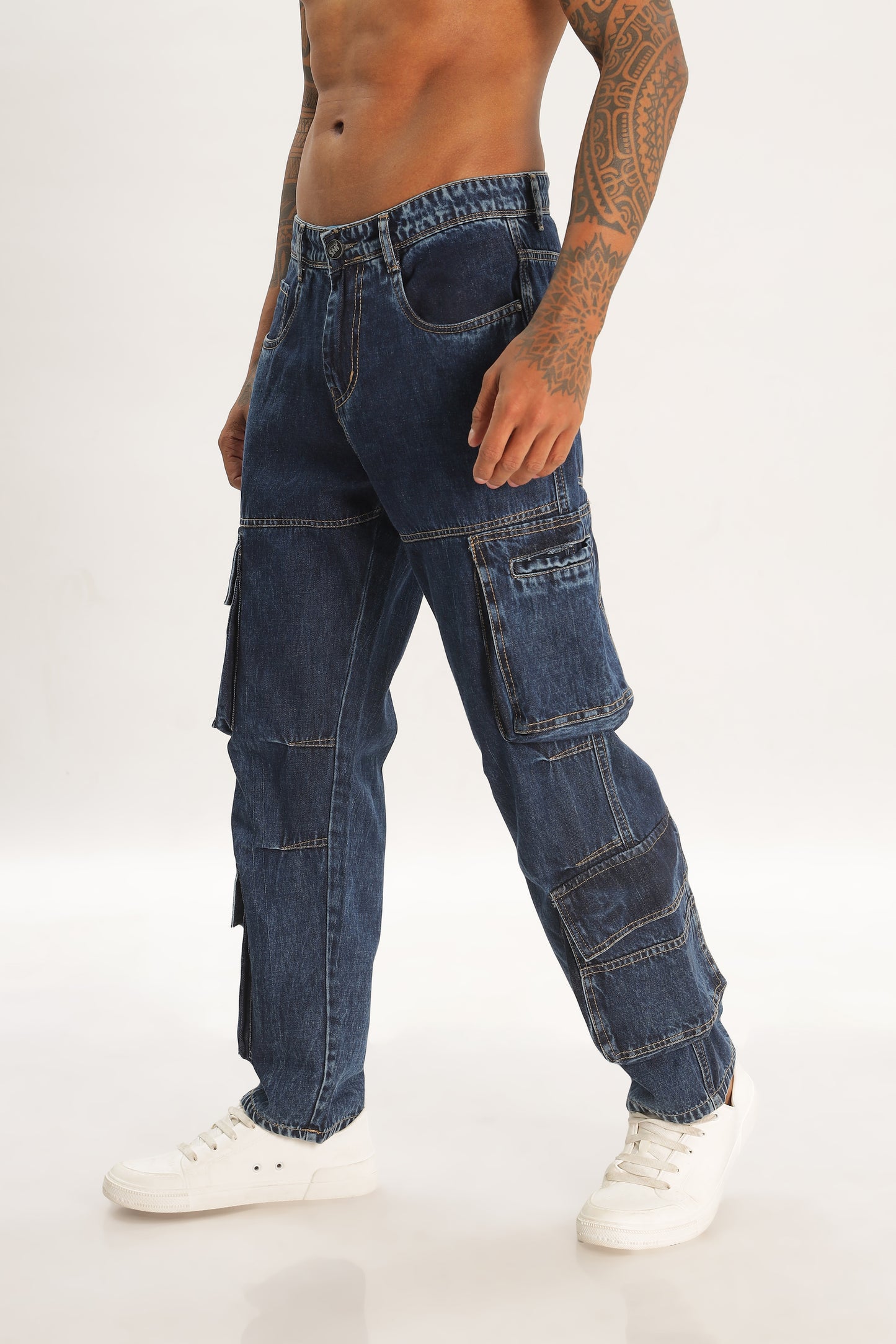 Dark Baggy Fit Baggy Denims