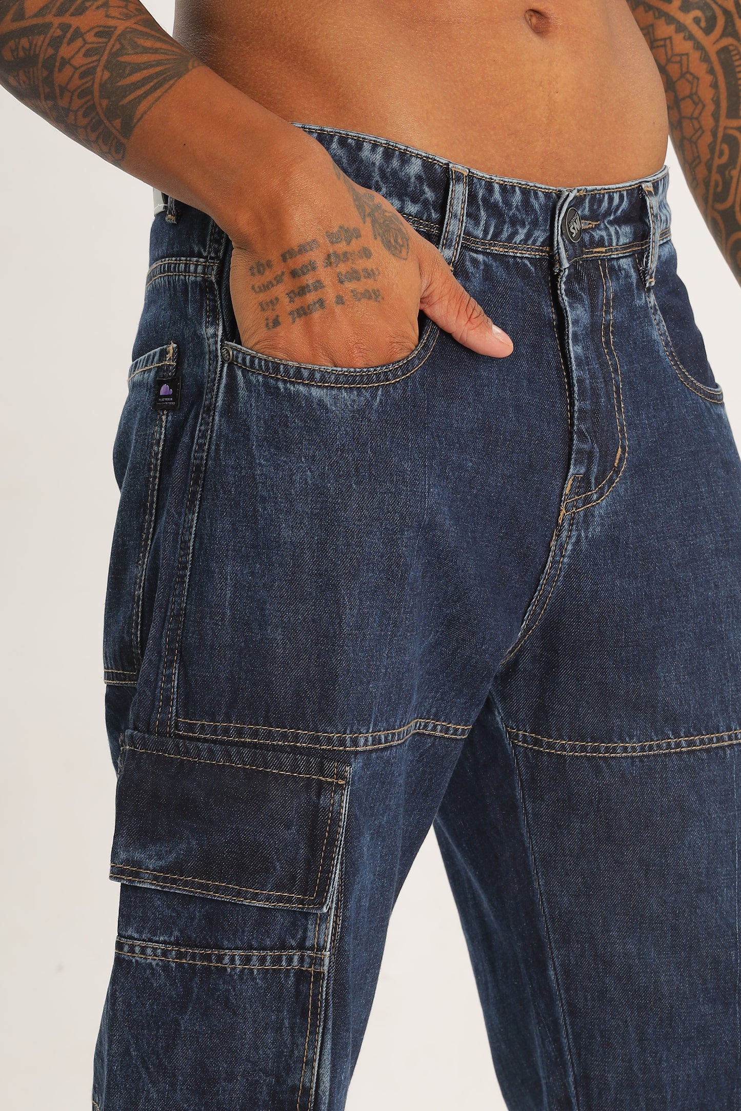 Dark Baggy Fit Baggy Denims