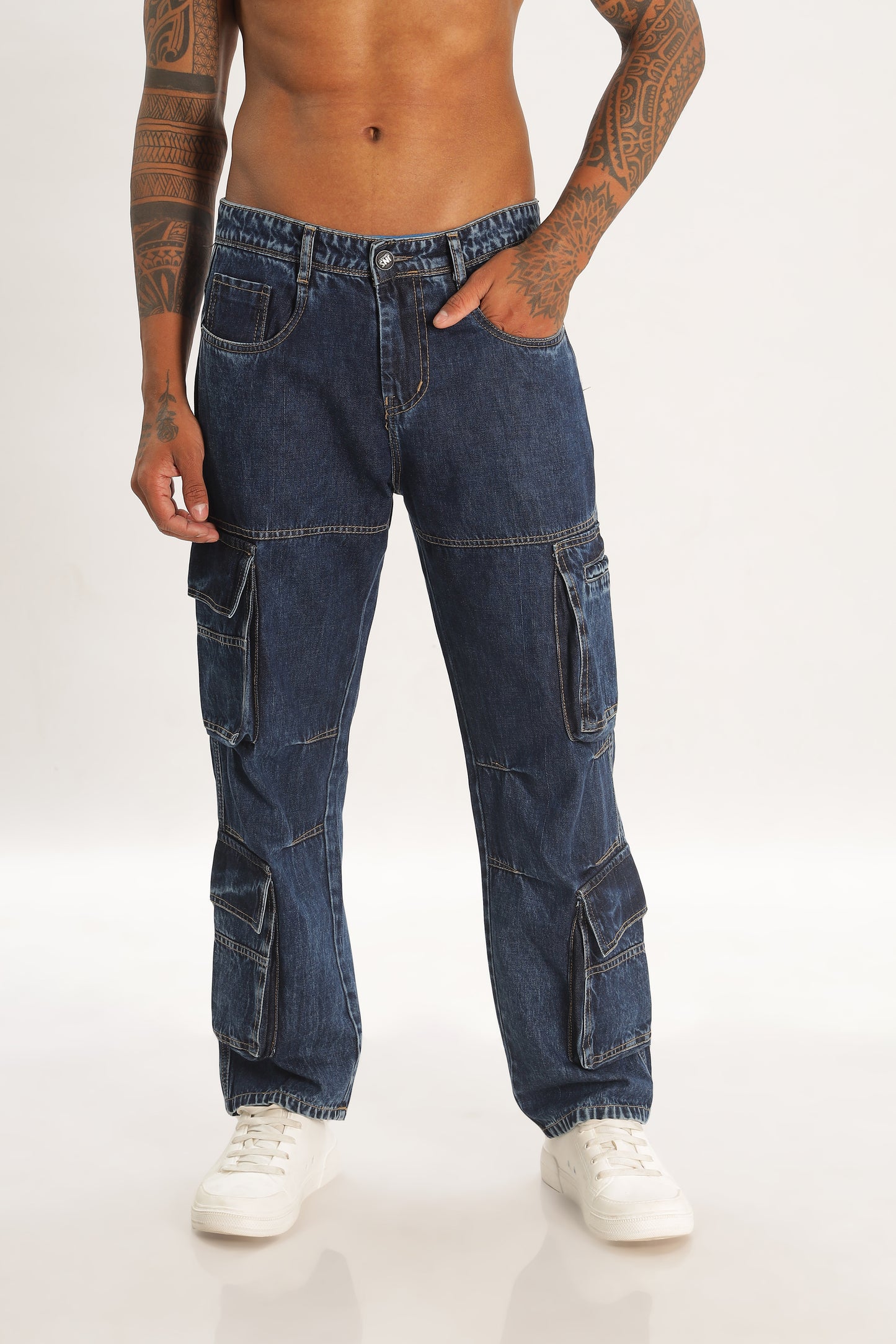 Dark Baggy Fit Baggy Denims