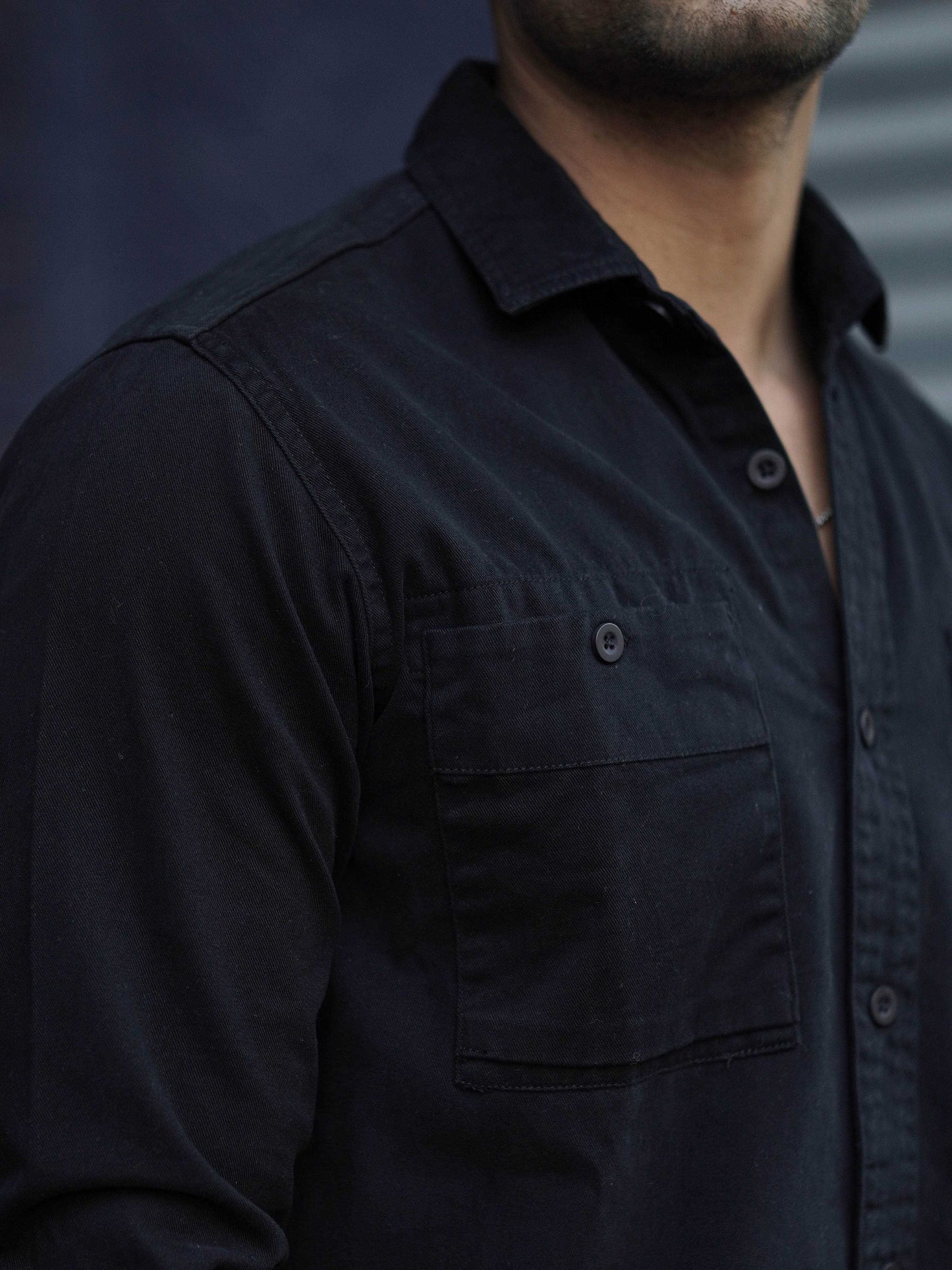 Raven Black Solid Shirt