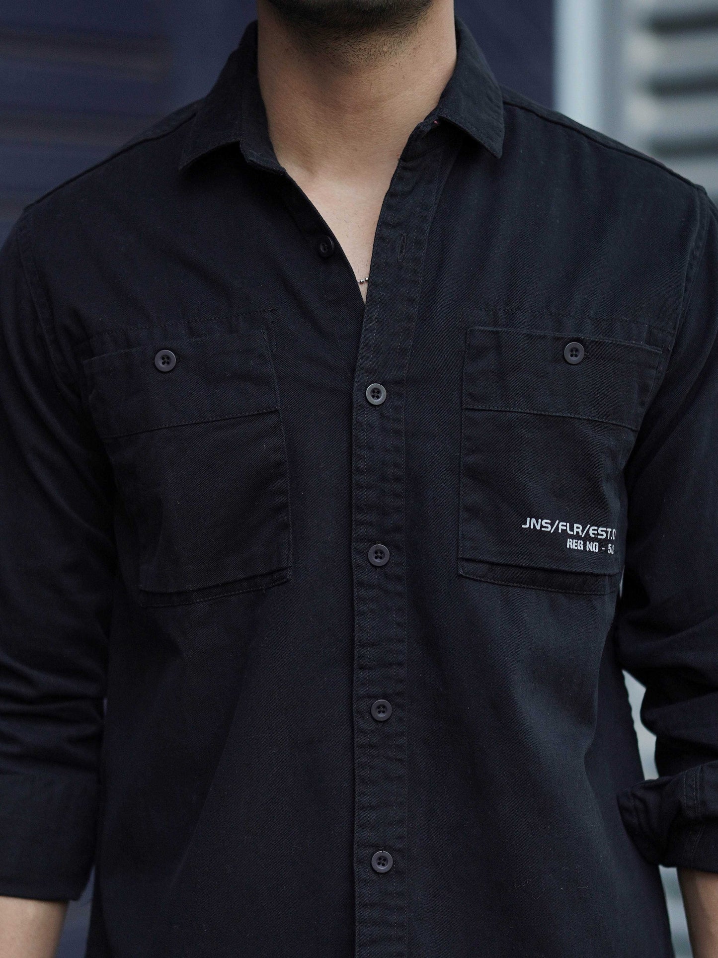 Raven Black Solid Shirt