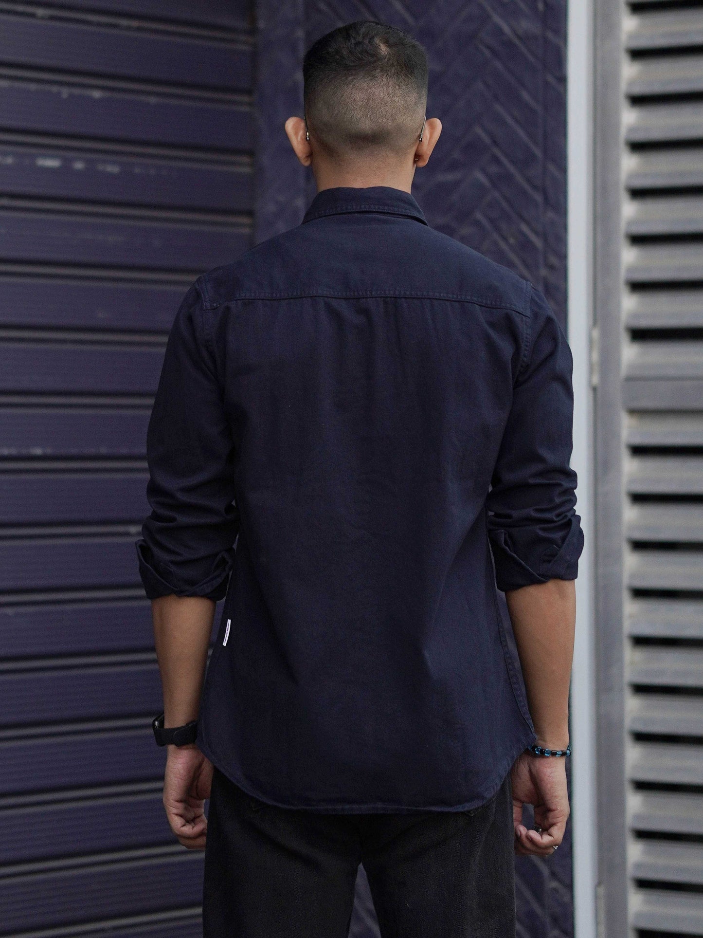 Navy Indigo Solid Shirt