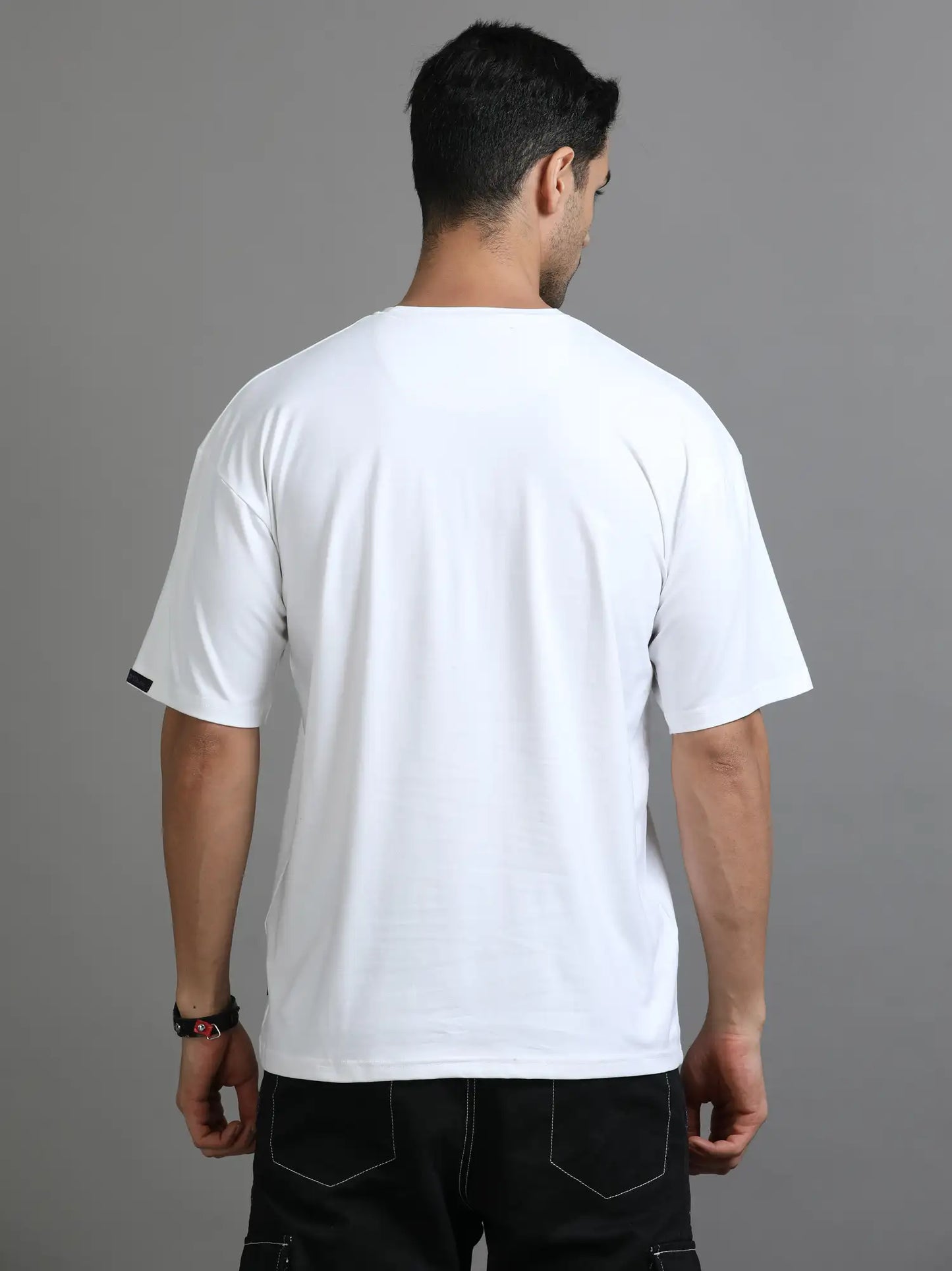 White Out Dropshoulder Bevdaas Oversized Dropshoulder Tshirt