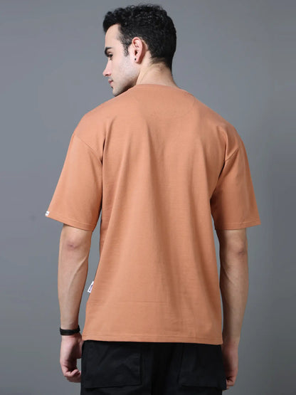 Round Neck Drop Shoulder T Shirt for Men