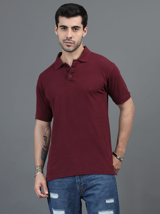 Maroon T Shirt for Men