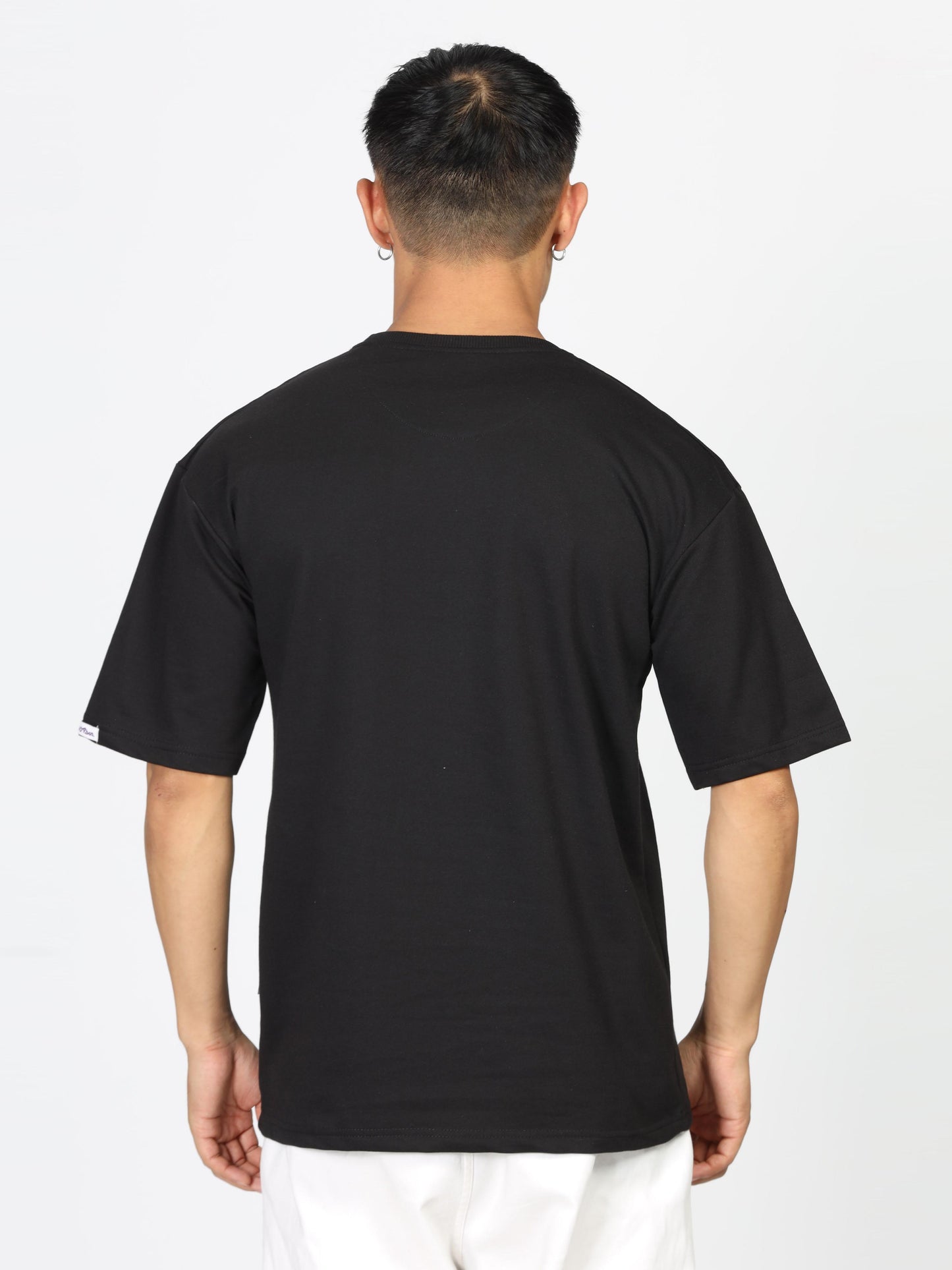 Comfortable Black Embroidered T Shirt for Men