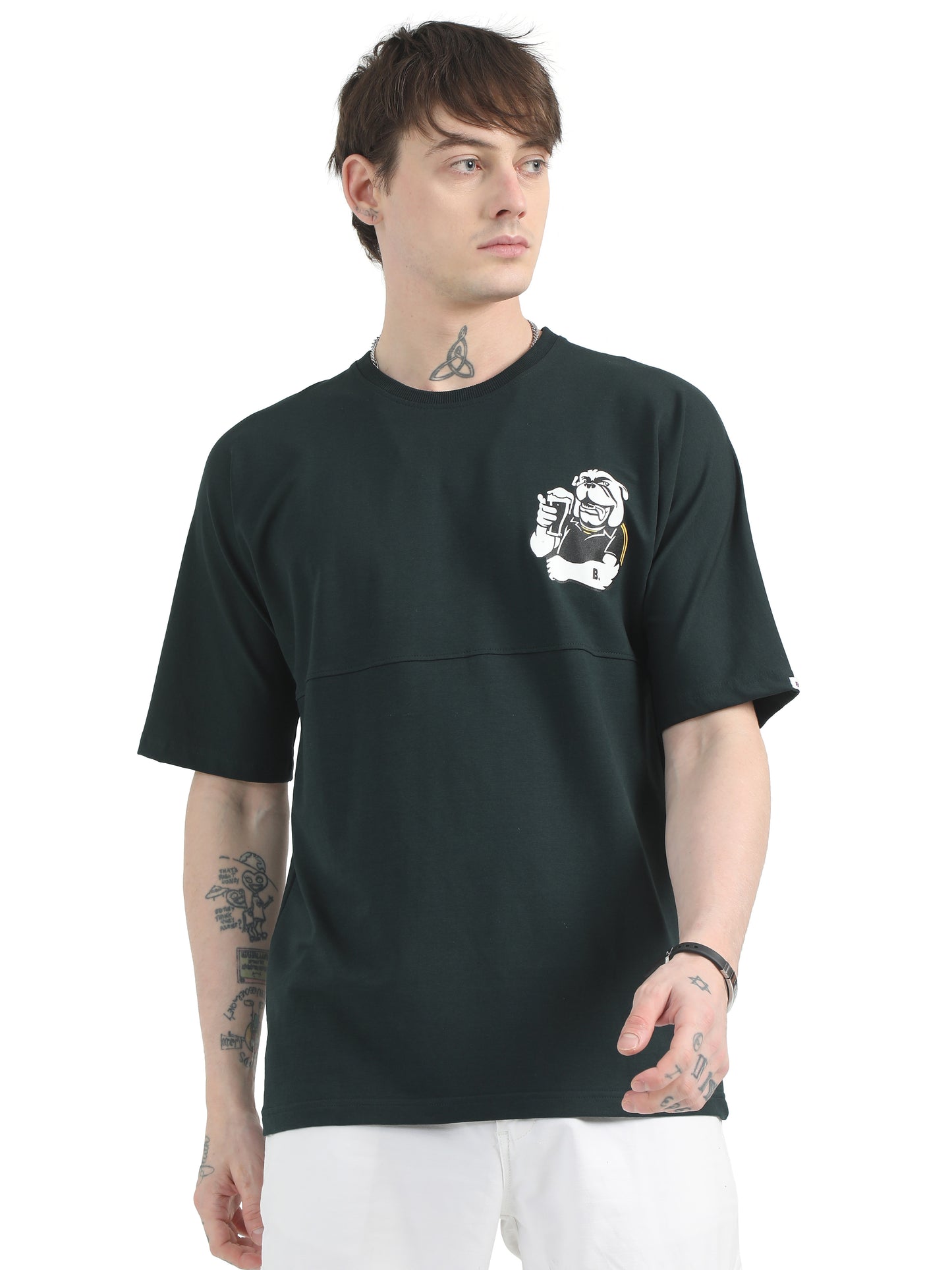 Evergreen Cascade Drop Shoulder T-shirt