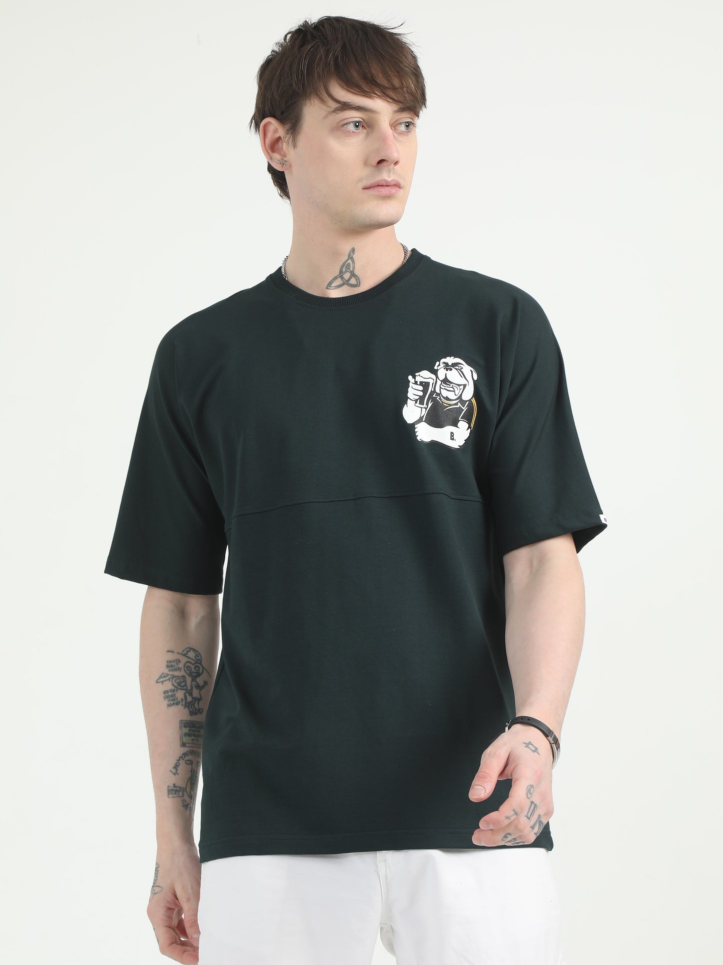 Evergreen Cascade Drop Shoulder T-shirt