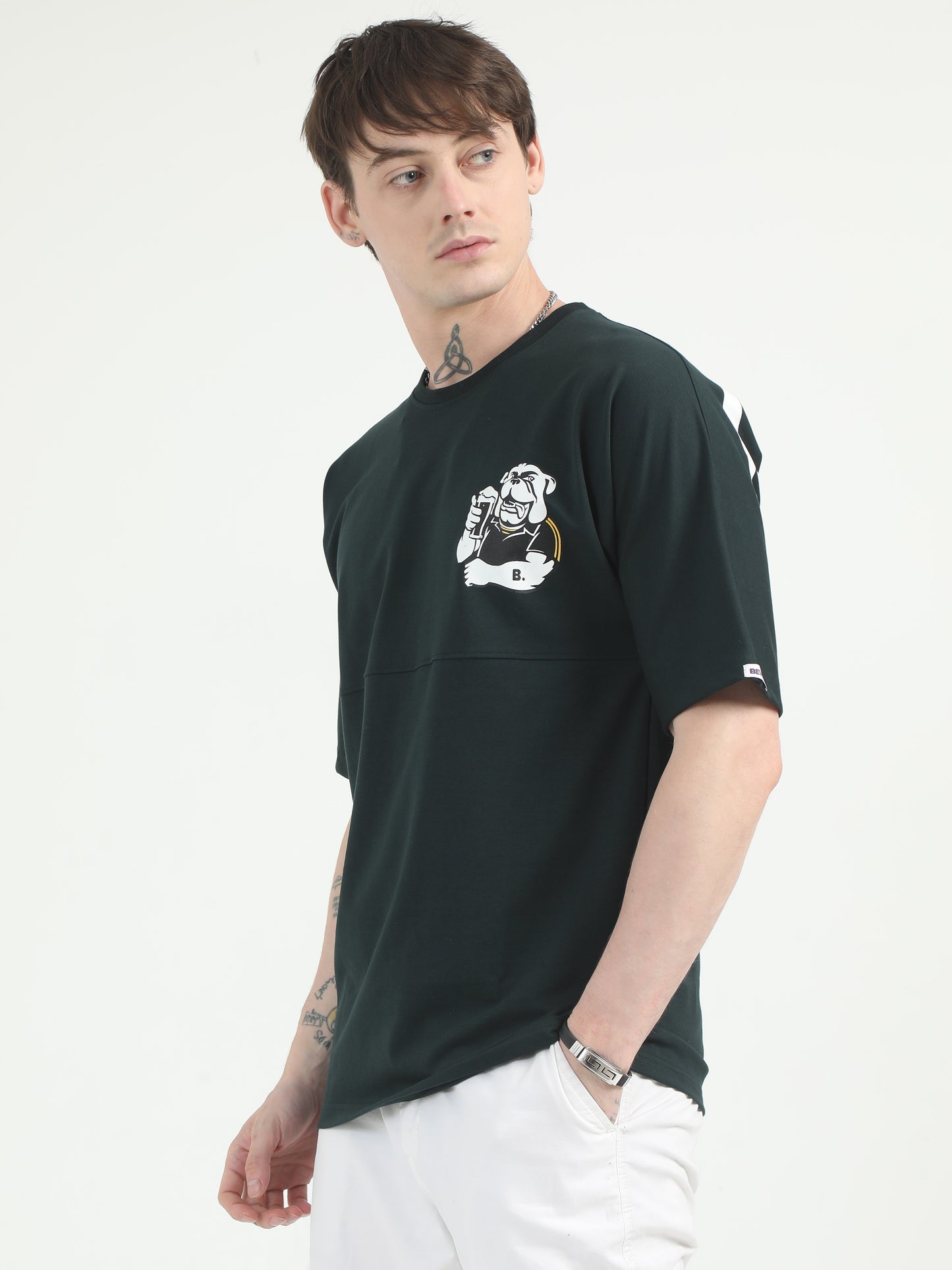 Evergreen Cascade Drop Shoulder T-shirt