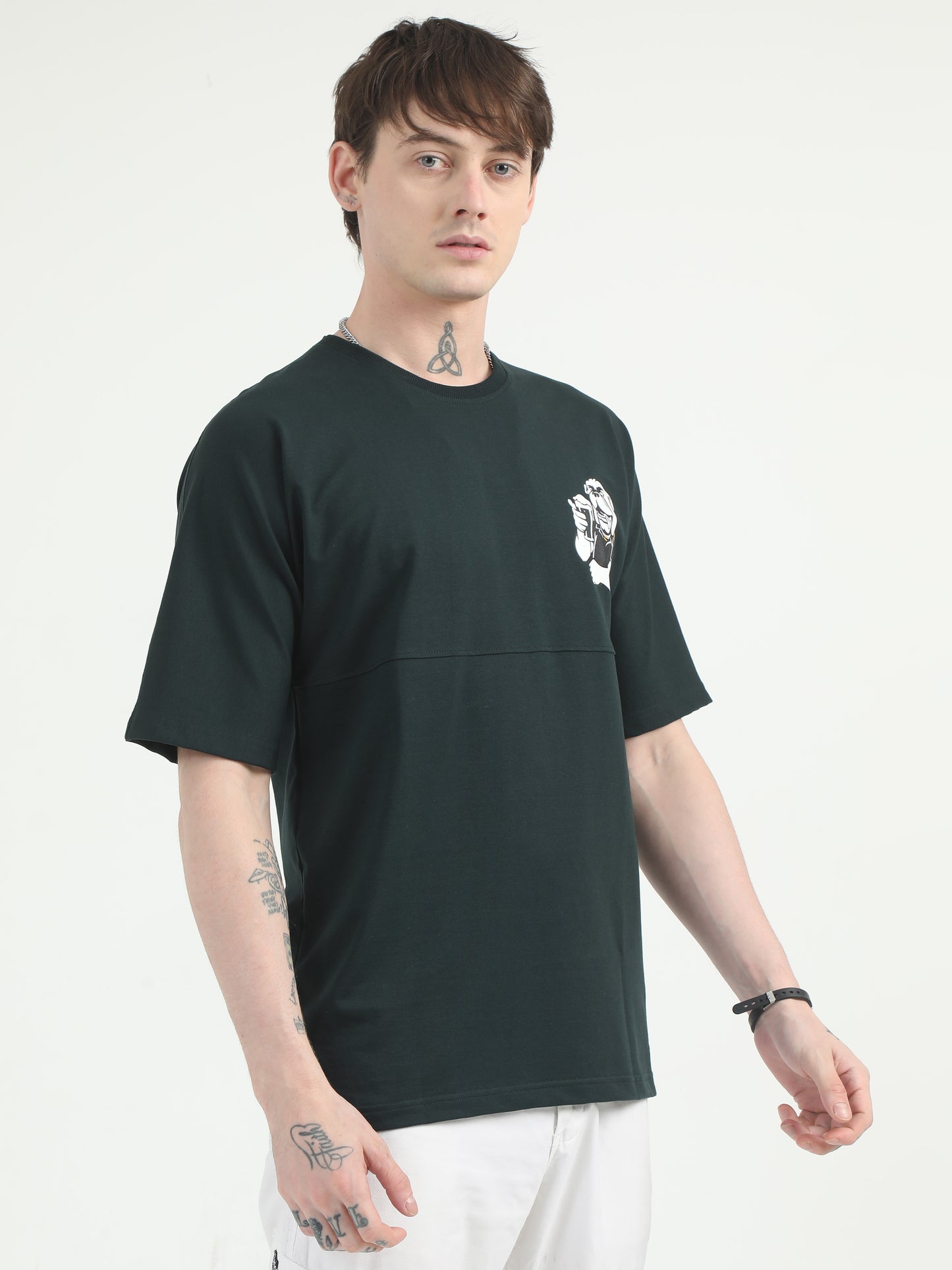 Evergreen Cascade Drop Shoulder T-shirt