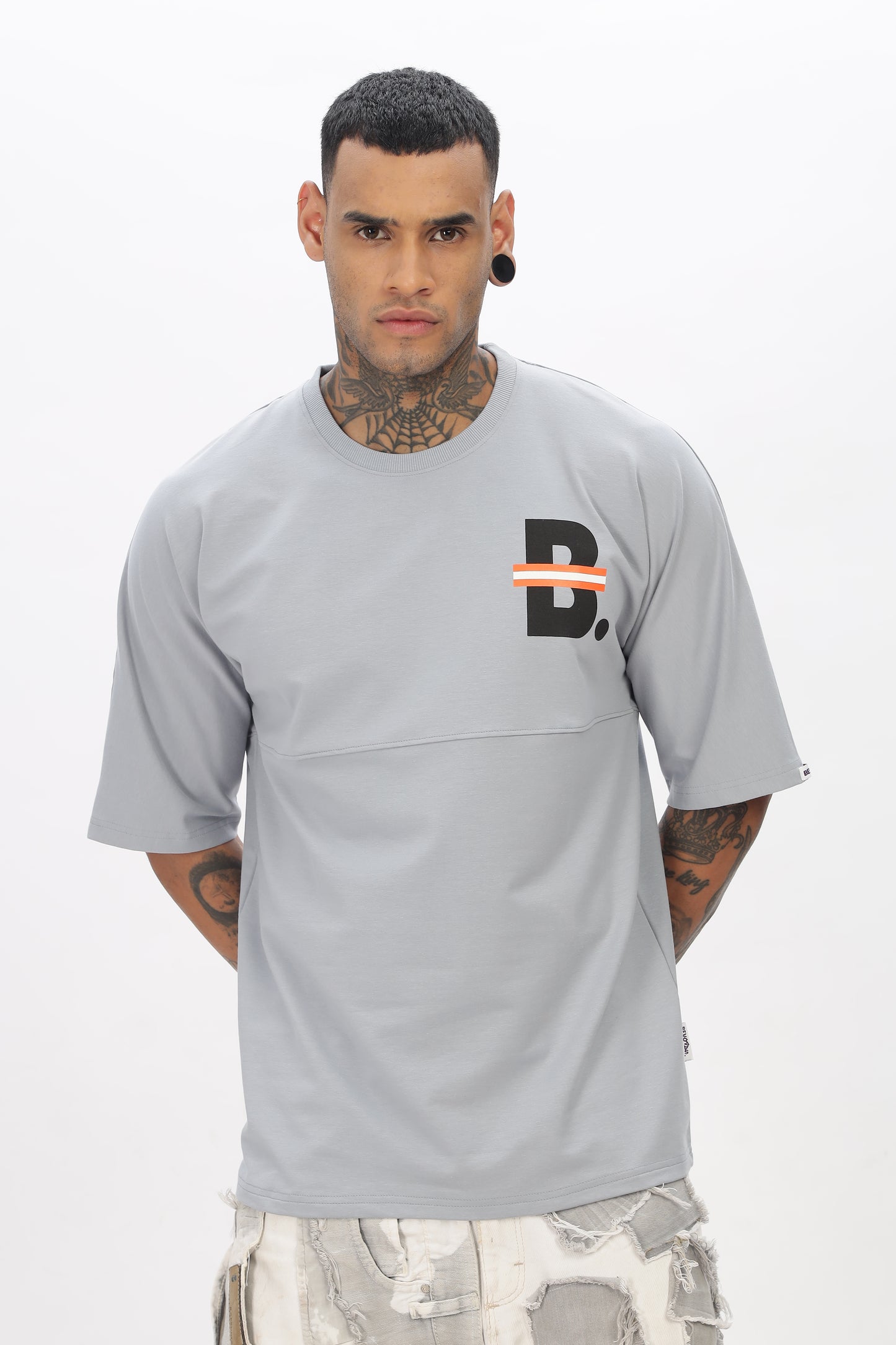 Blue Stylish Drop Shoulder T Shirt For Men