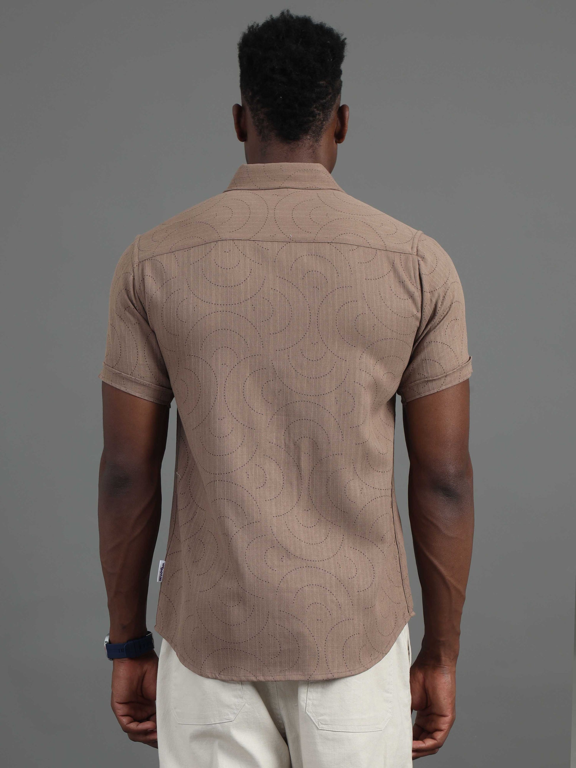 Brown Half Shirt