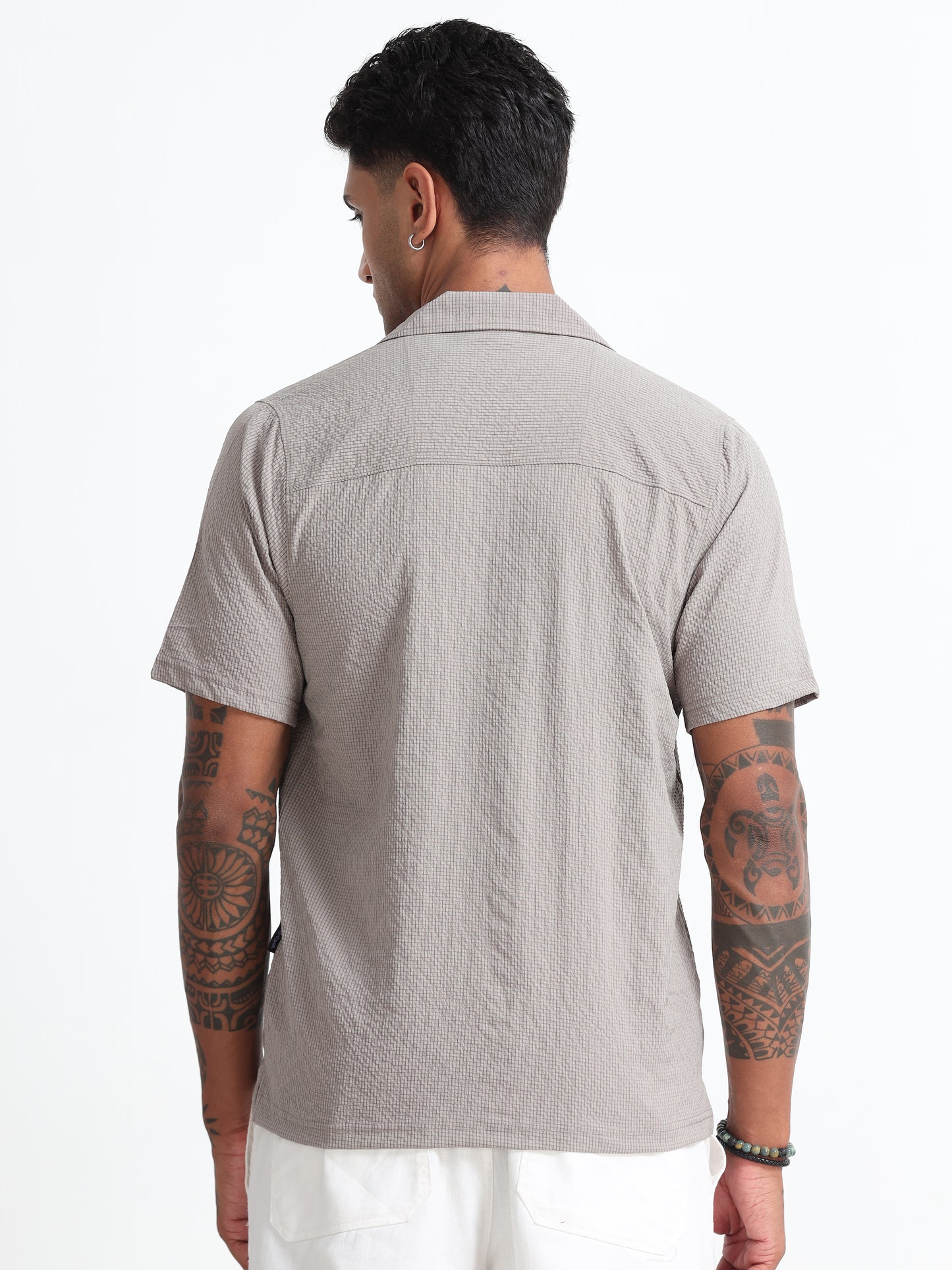 Beige Men's Resort Shirt