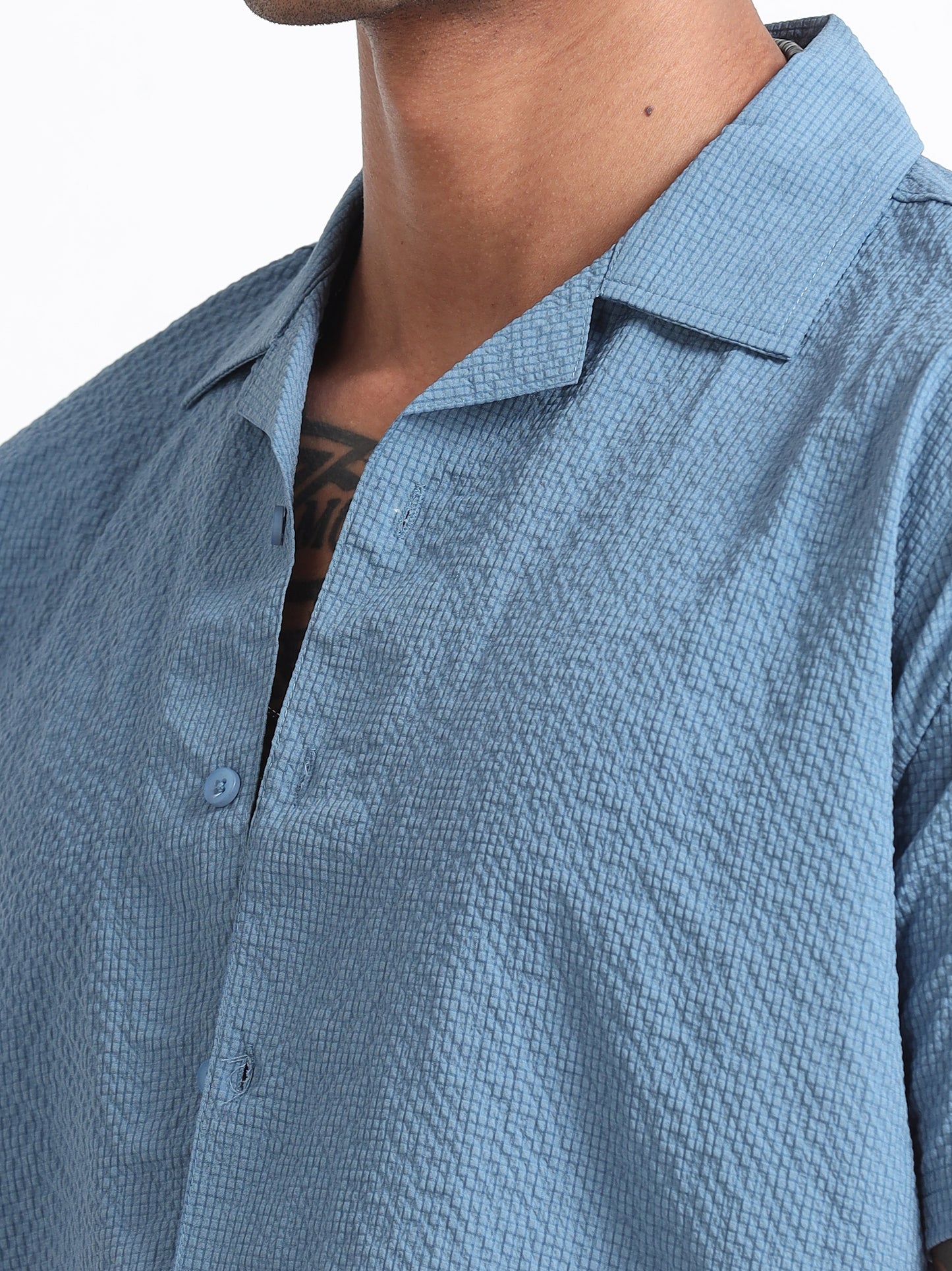 Blue Men's Resort Shirt