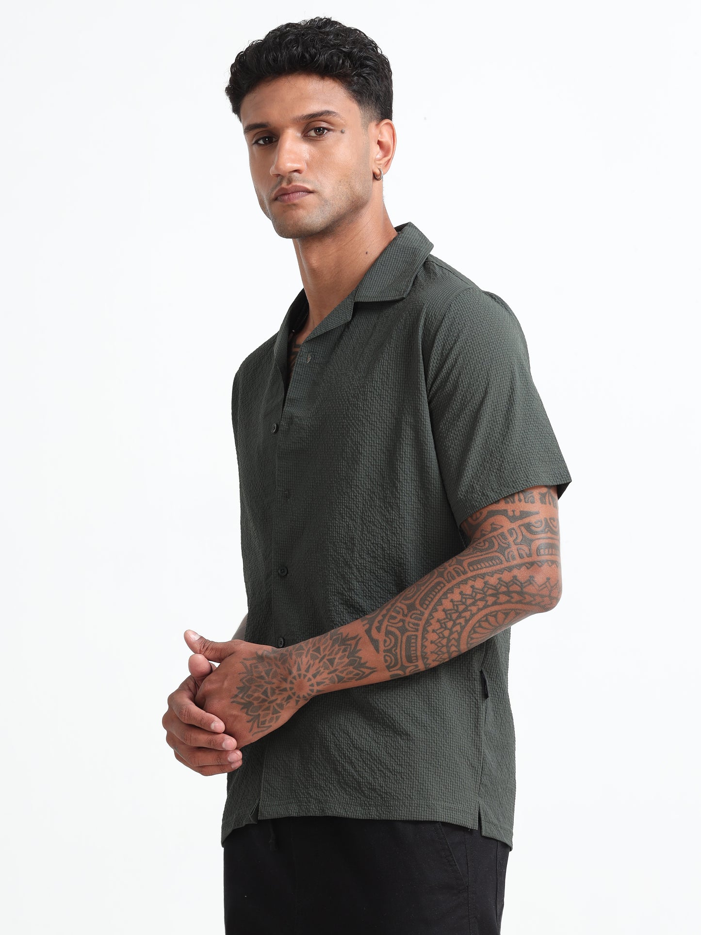 Bottle Green Men's Resort Shirt