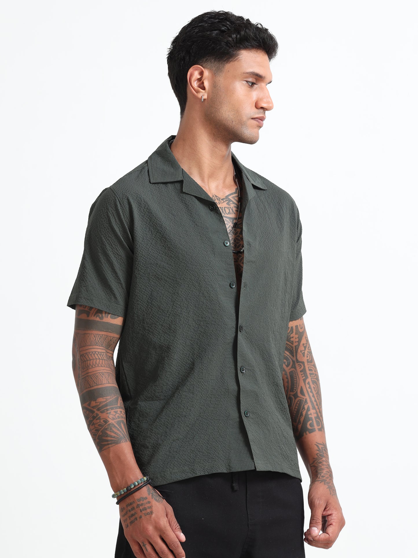 Bottle Green Men's Resort Shirt