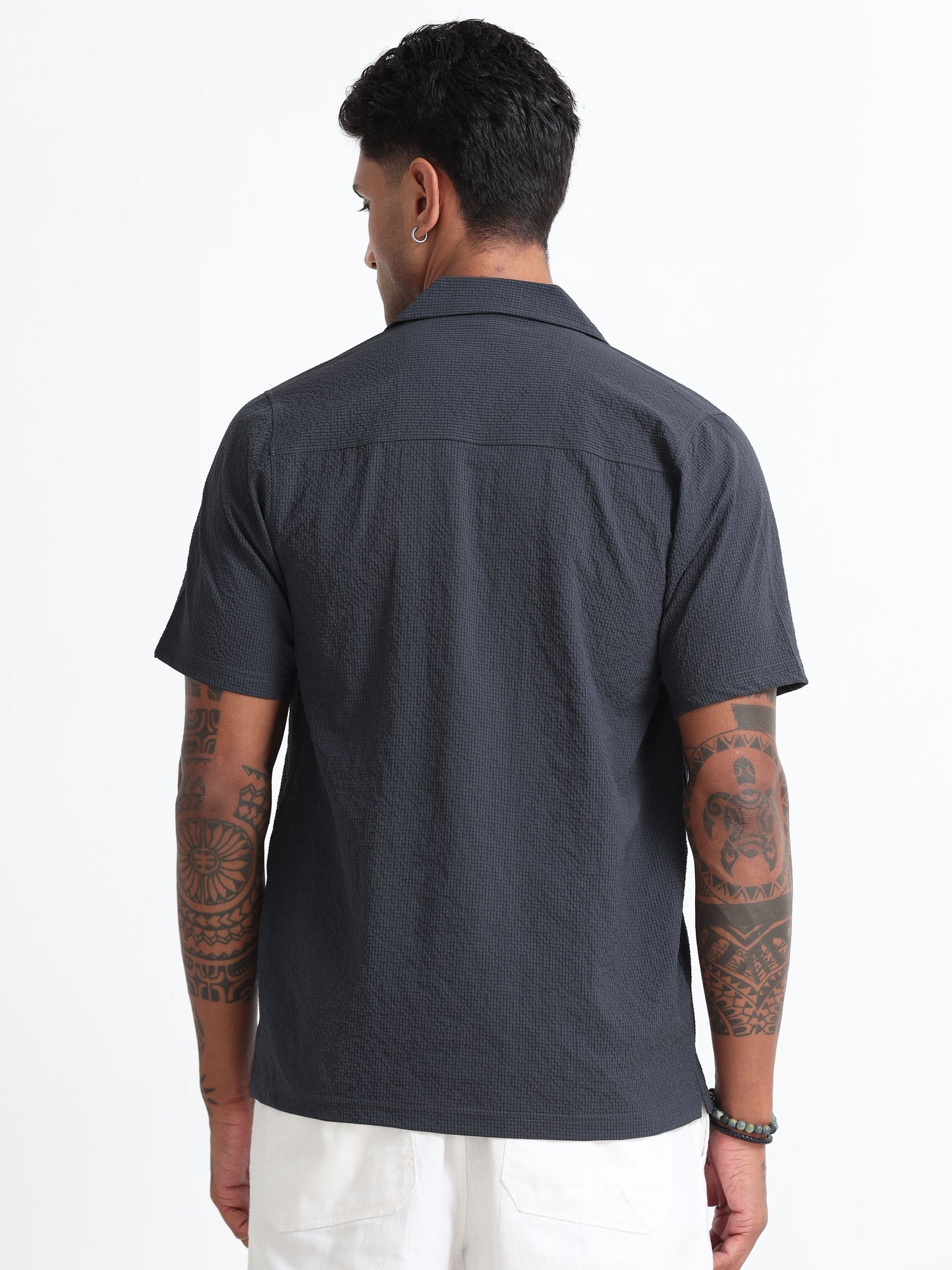 Dark Grey Men's Resort Shirt