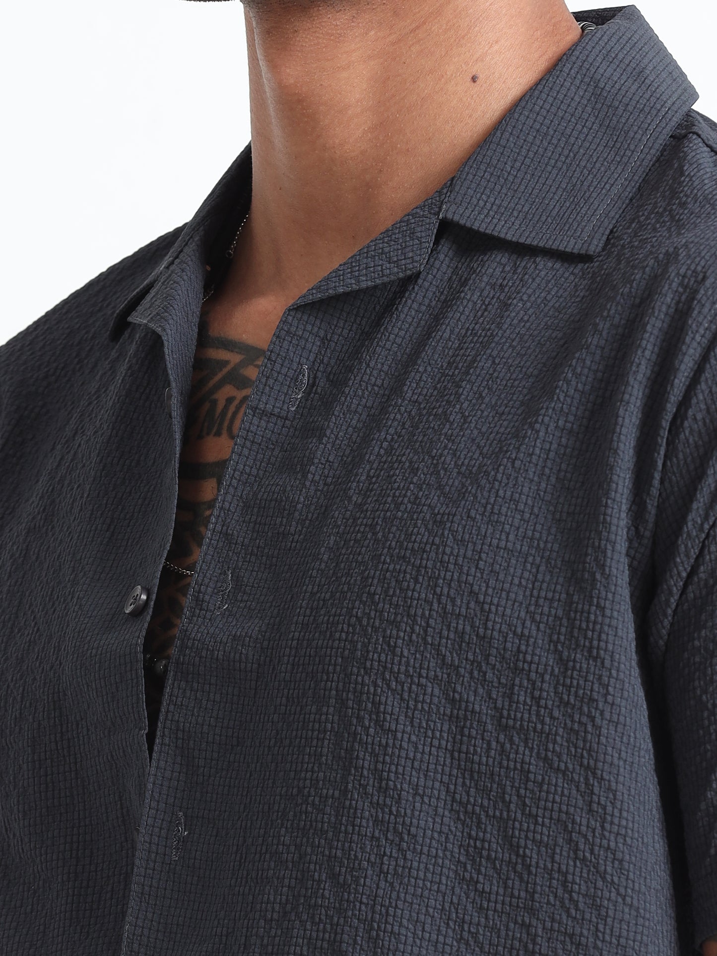 Dark Grey Men's Resort Shirt