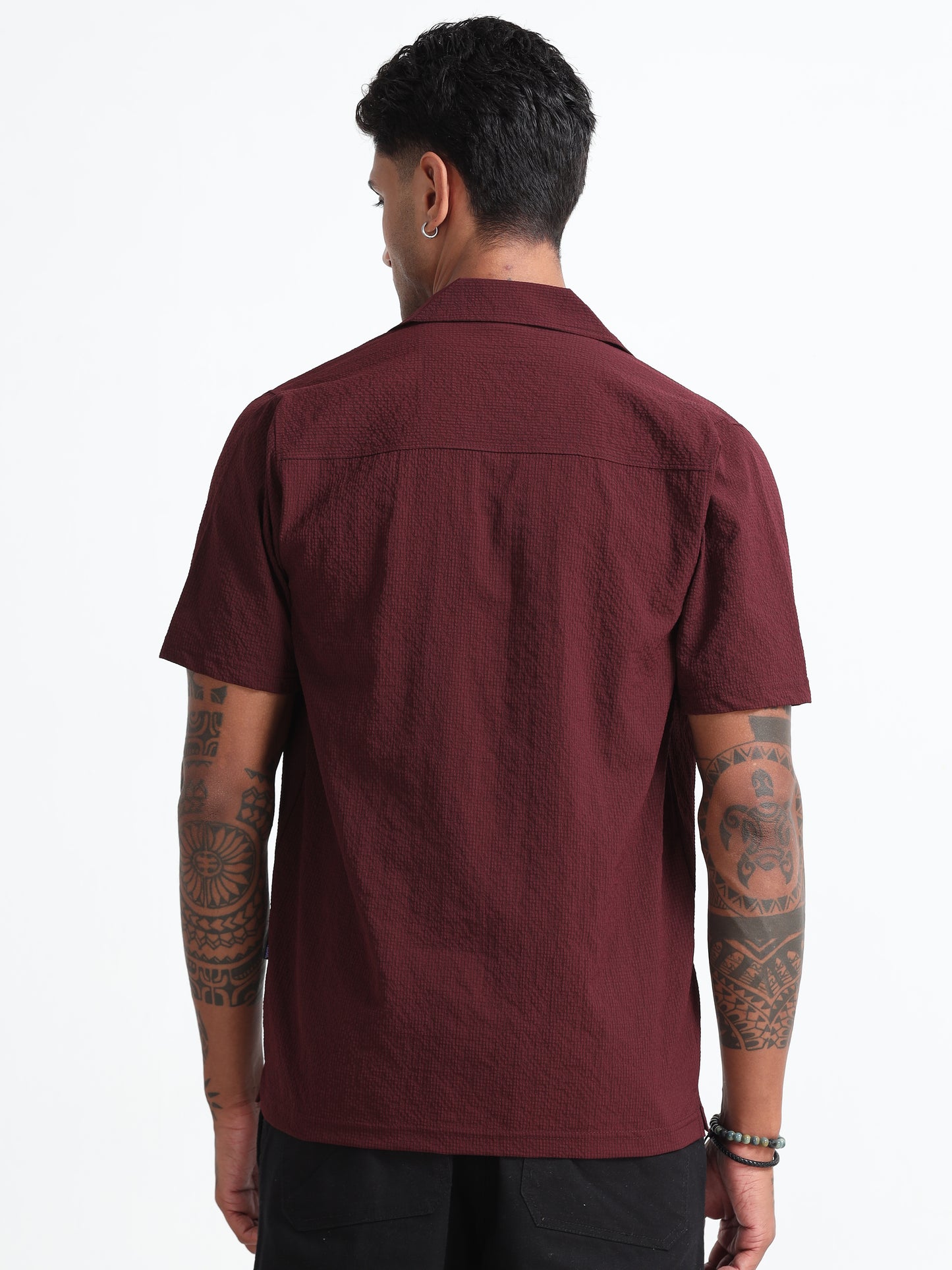 Maroon Men's Resort Shirt