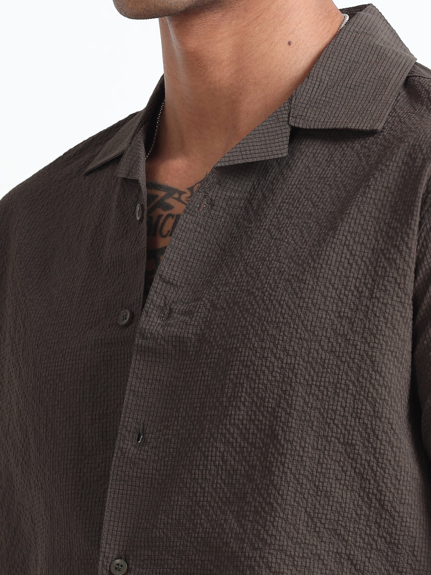 Olive Green Men's Resort Shirt