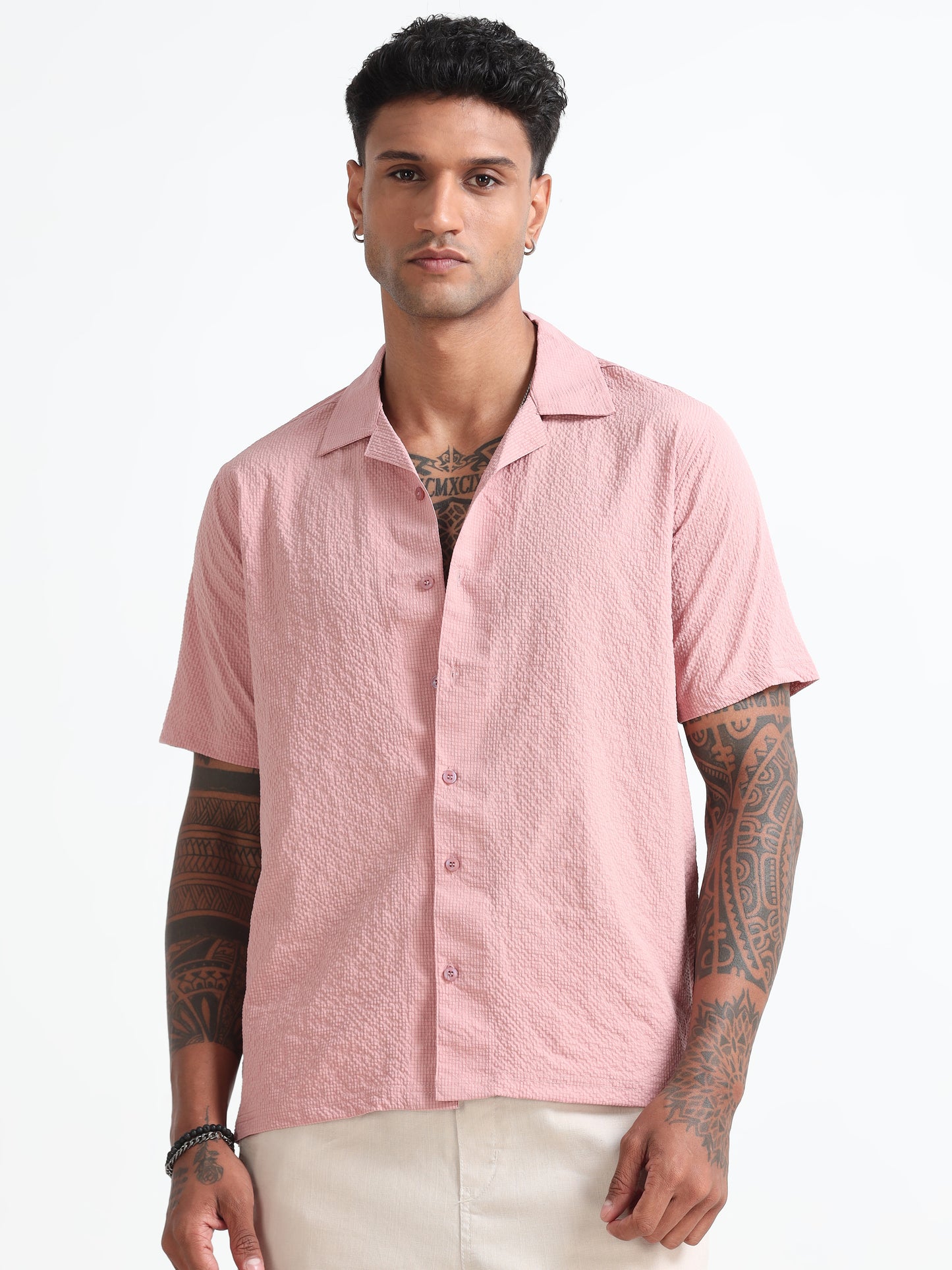 Pink Men's Resort Shirt