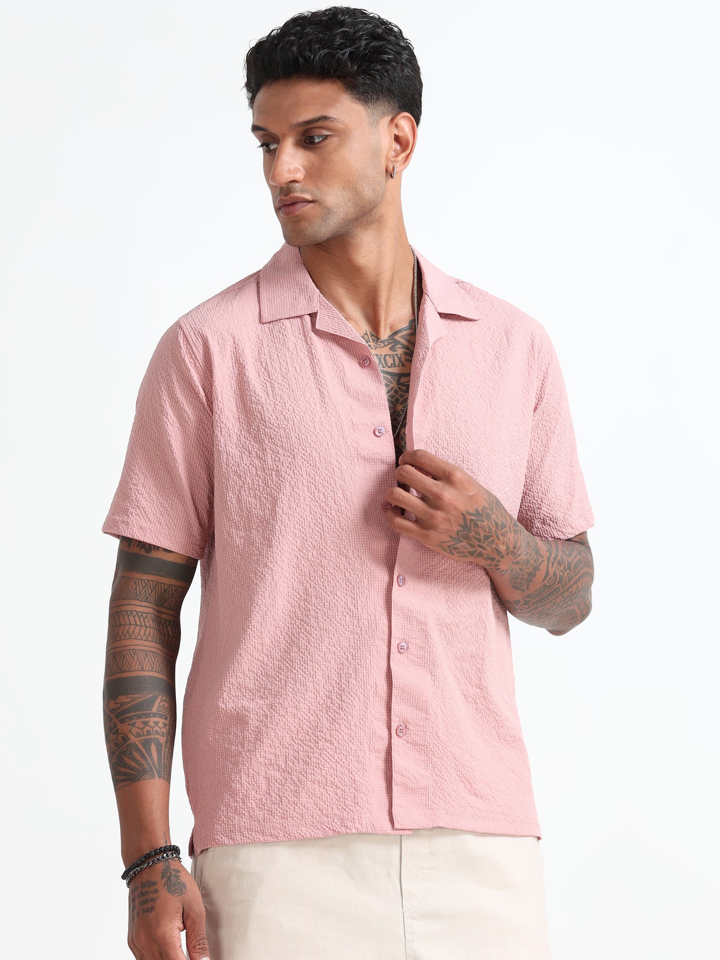 Pink Men's Resort Shirt